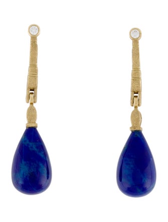 Alex Sepkus 18K Lapis Lazuli & Diamond Sticks & Stones Drop Earrings