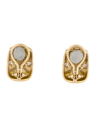 Alex Sepkus 18K Diamond Vine Clip-On Earrings