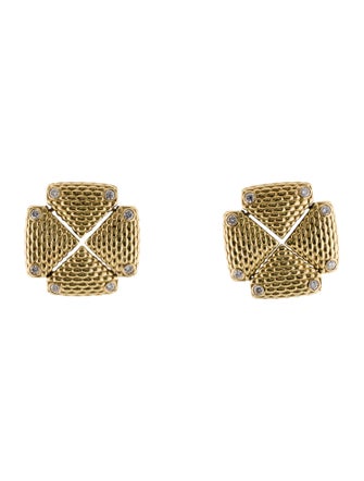 Alex Sepkus 18K Diamond Clip-On Earrings