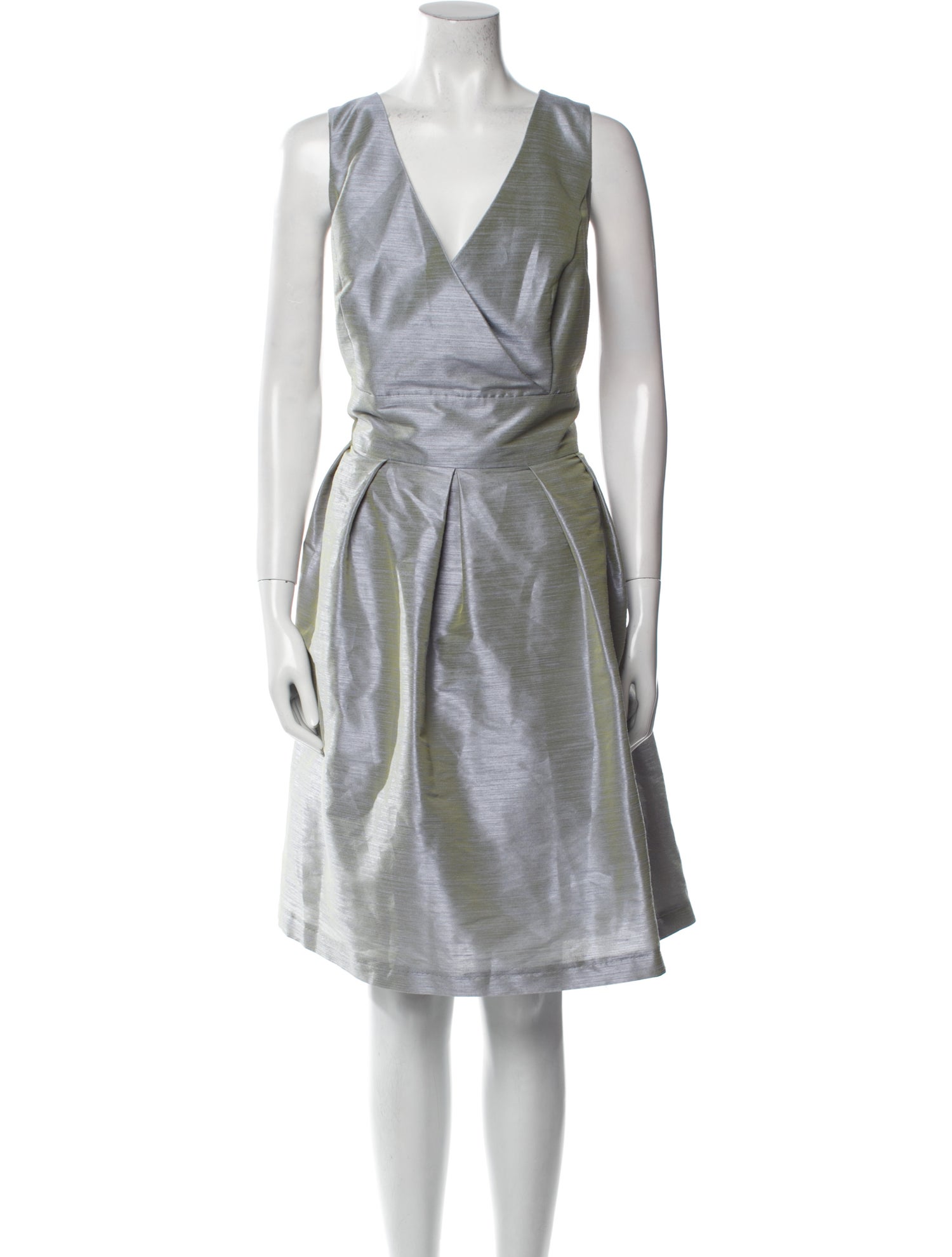 Alfred Sung V-Neck Knee-Length Dress w/ Tags