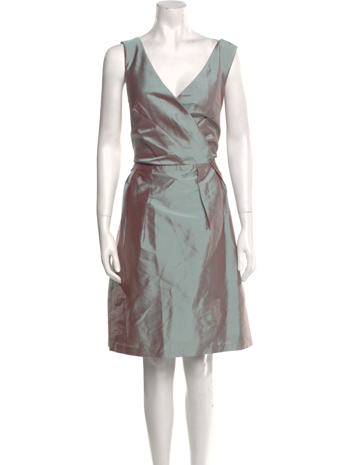 Alfred Sung V-Neck Knee-Length Dress w/ Tags