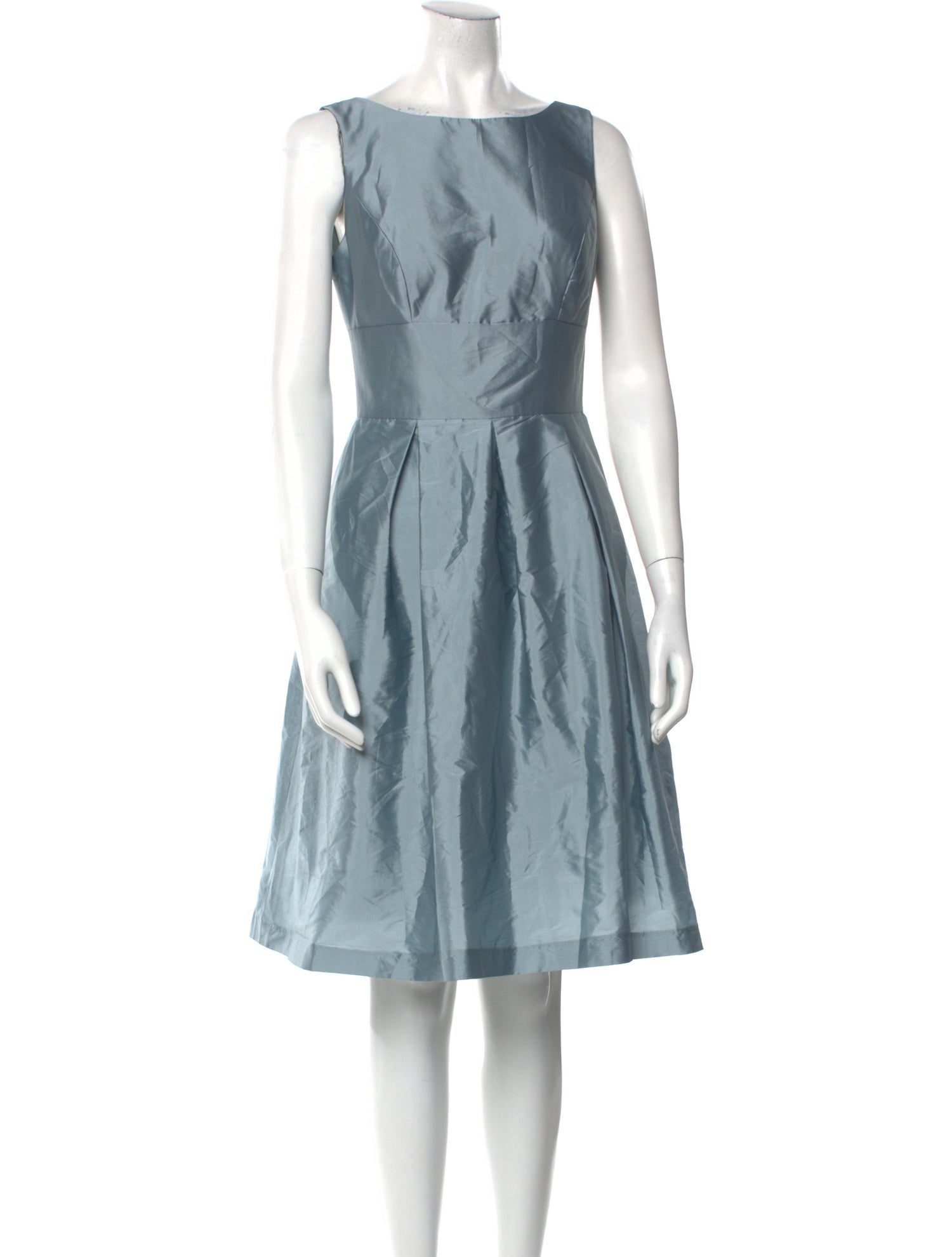 Alfred Sung Bateau Neckline Mini Dress