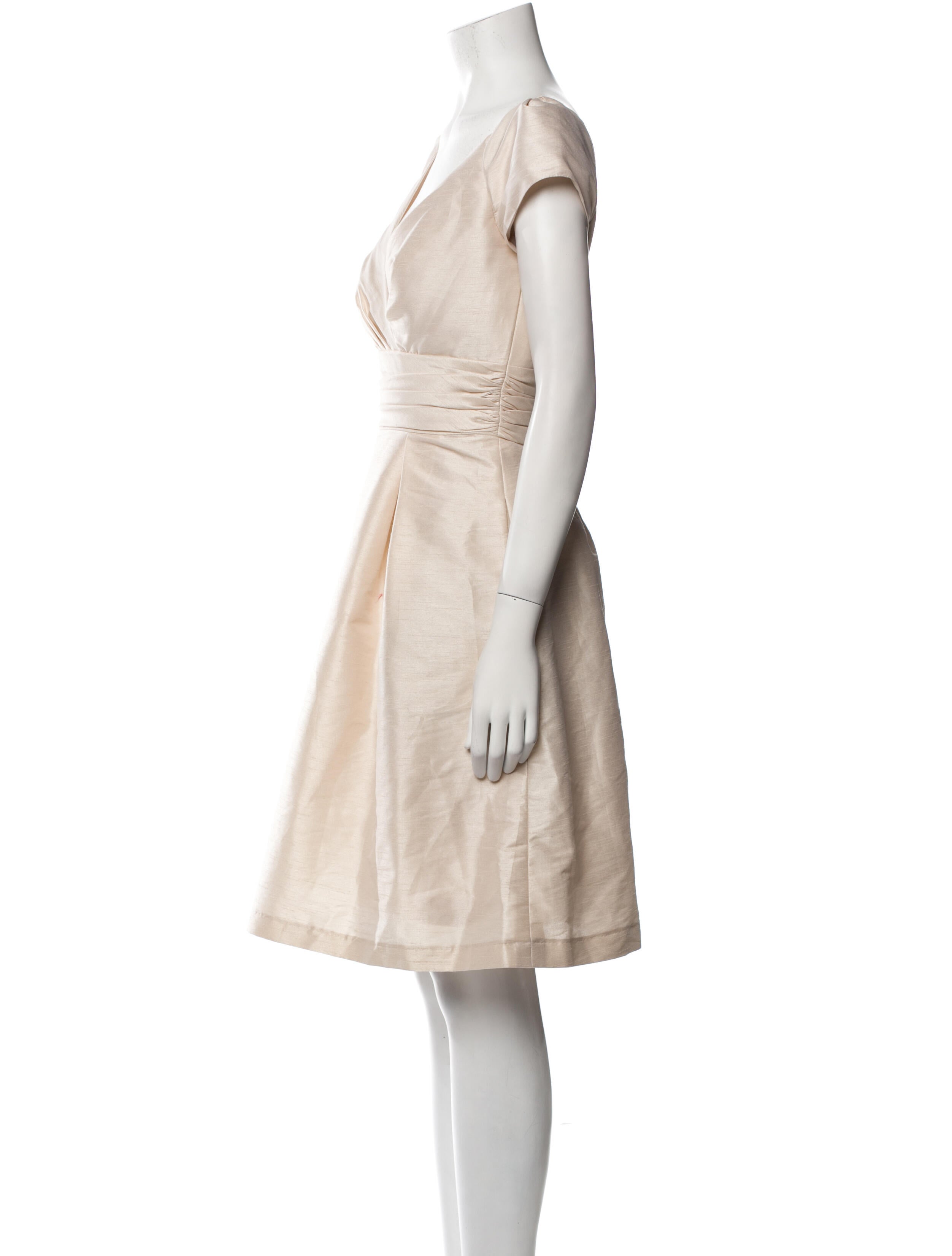 Alfred Sung V-Neck Knee-Length Dress