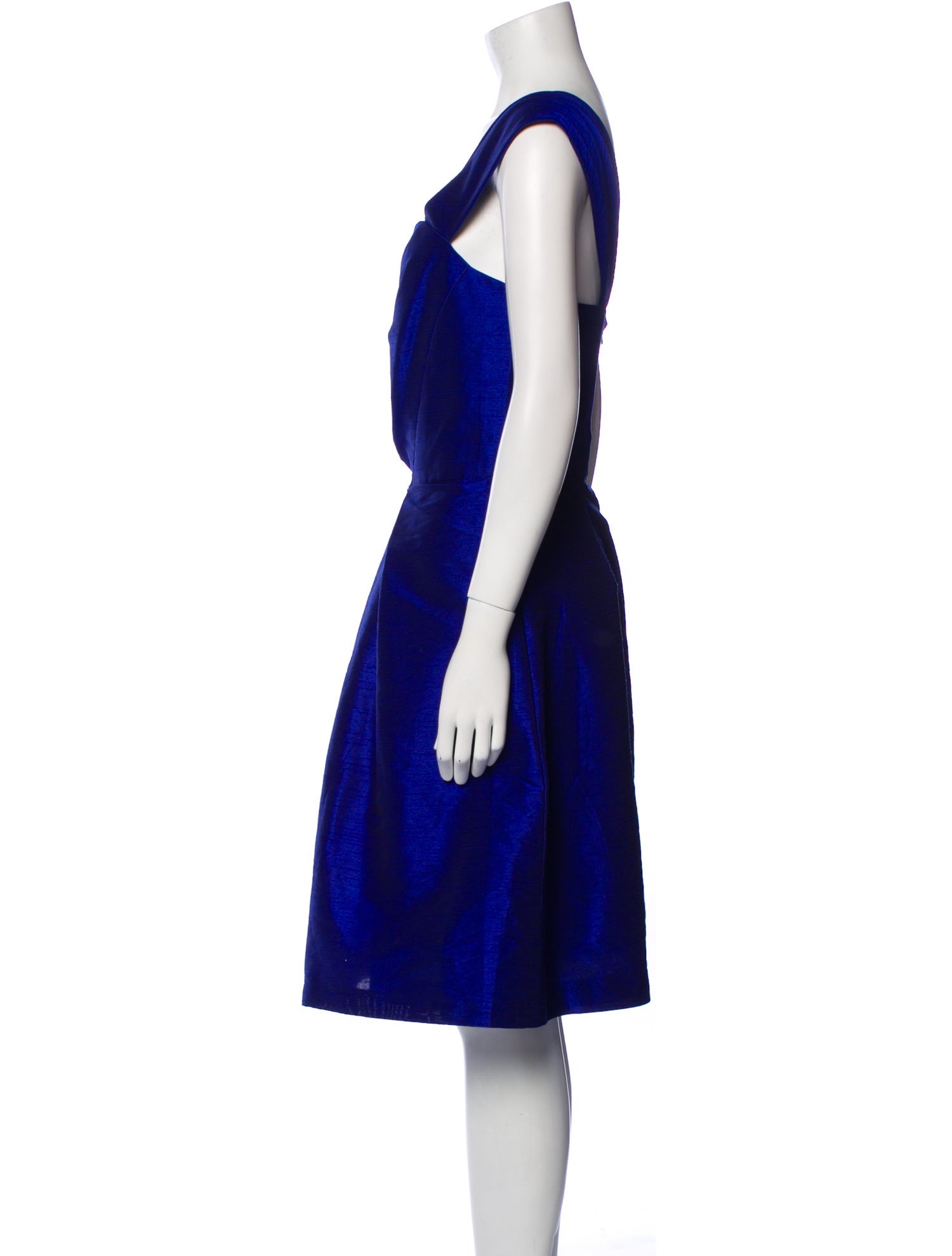 Alfred Sung Square Neckline Knee-Length Dress