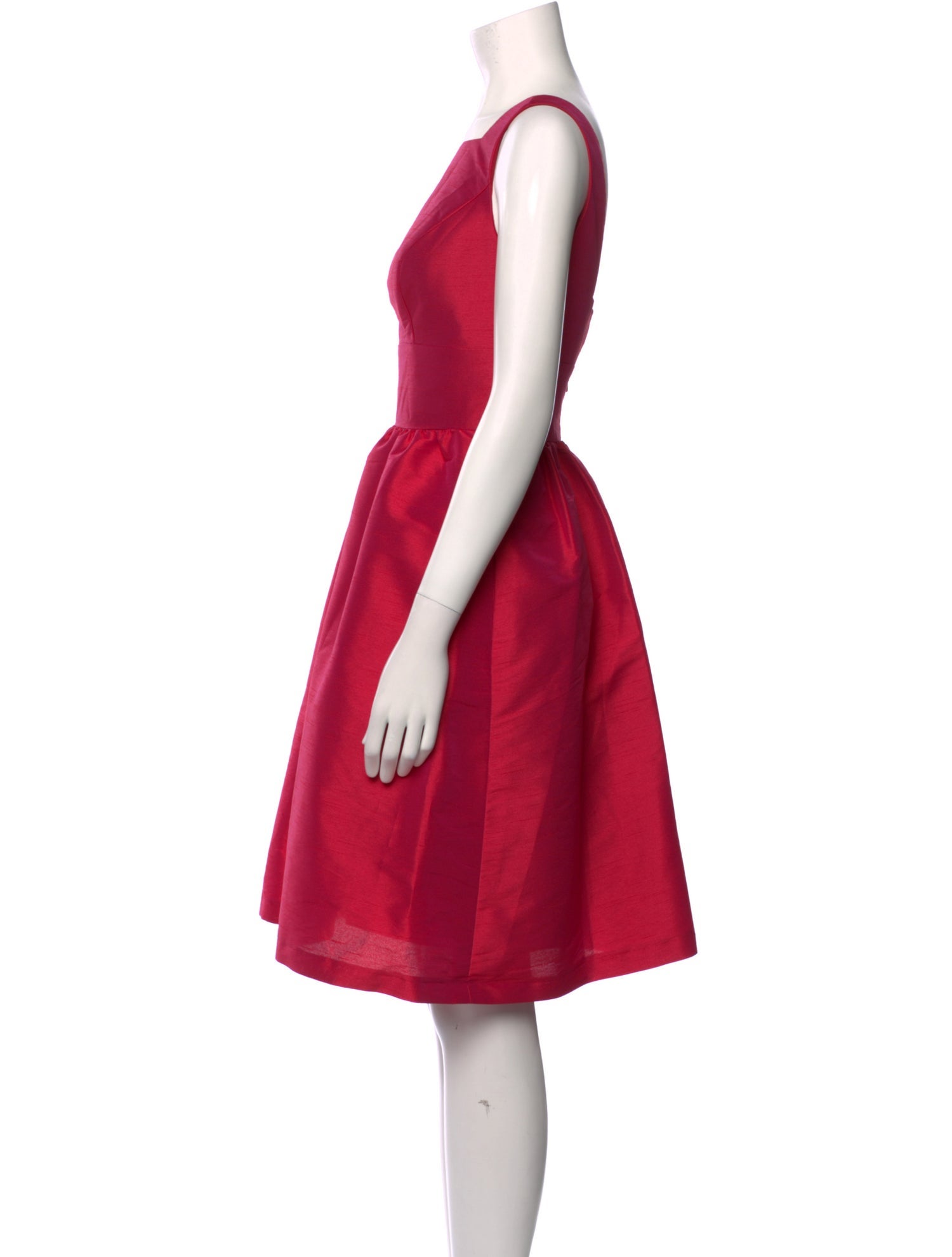 Alfred Sung Square Neckline Knee-Length Dress