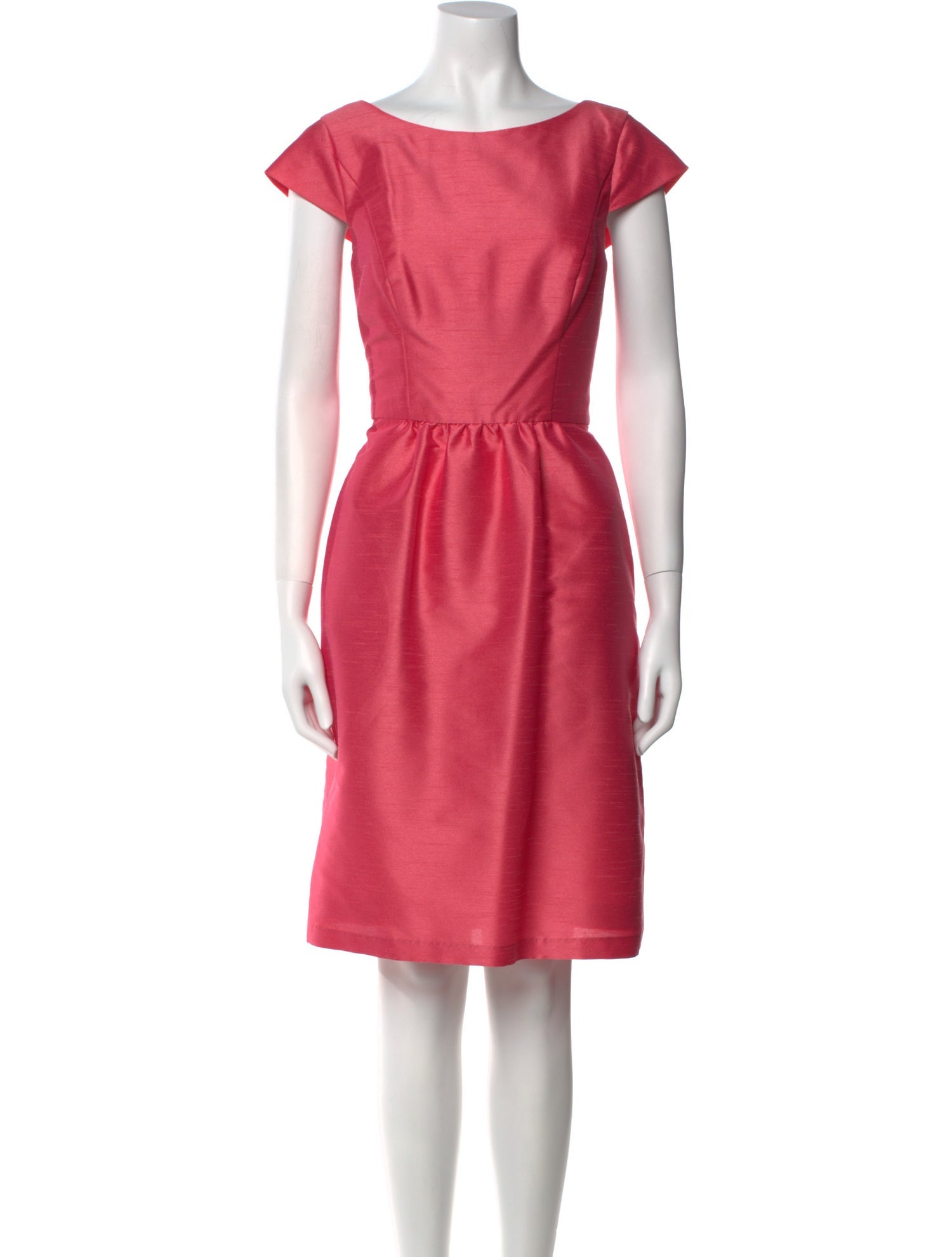 Alfred Sung Bateau Neckline Knee-Length Dress