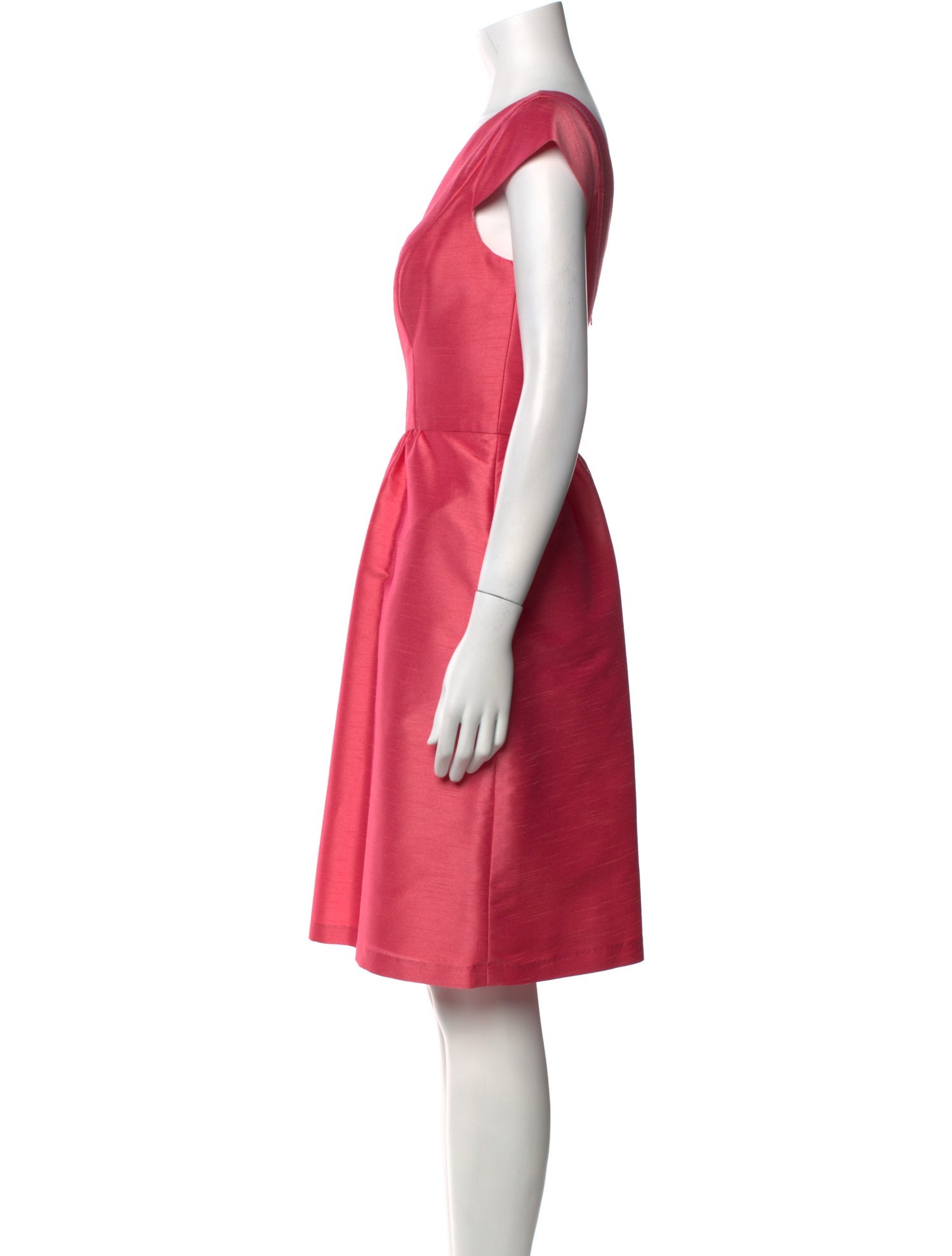 Alfred Sung Bateau Neckline Knee-Length Dress