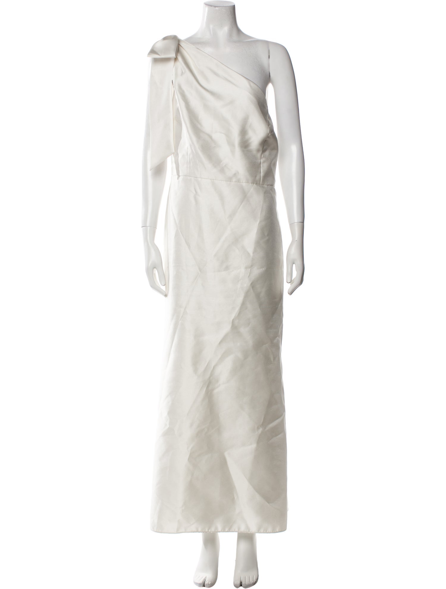 Alfred Sung One-Shoulder Midi Length Dress