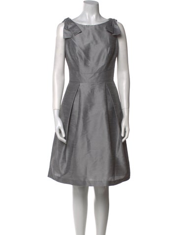 Alfred Sung Dresses Bateau Neckline Knee-Length Dress US 4 | S