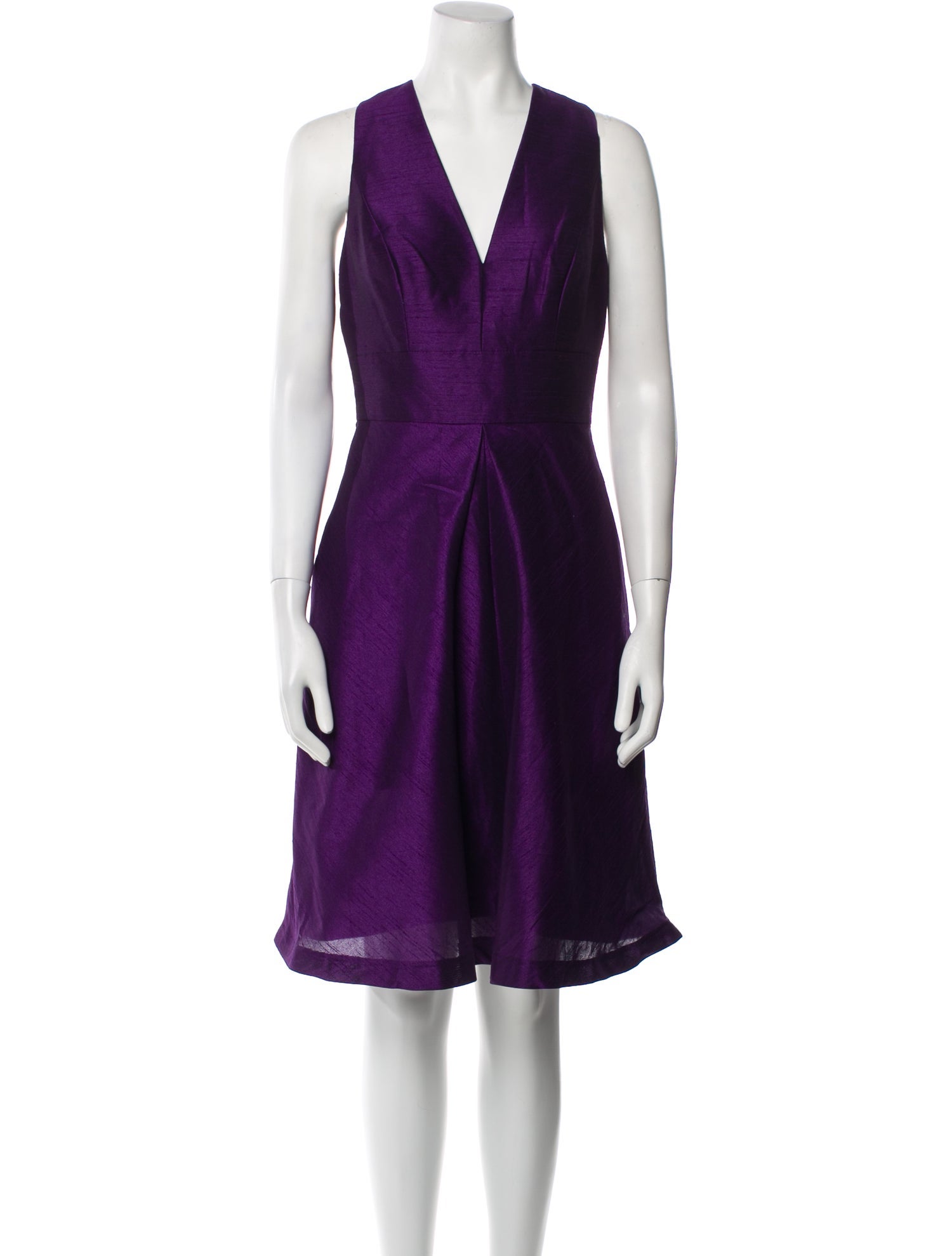 Alfred Sung V-Neck Knee-Length Dress