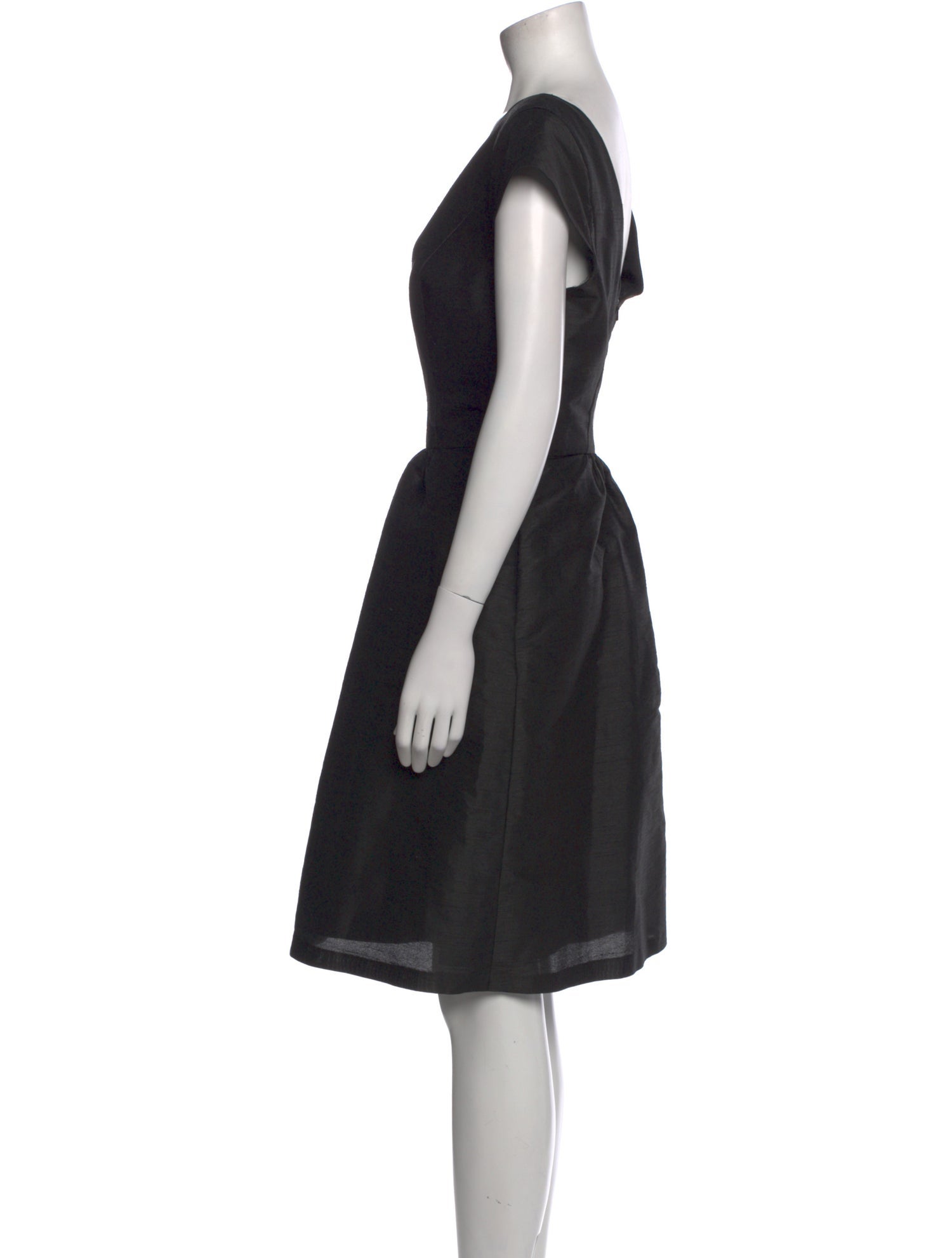 Alfred Sung Bateau Neckline Knee-Length Dress