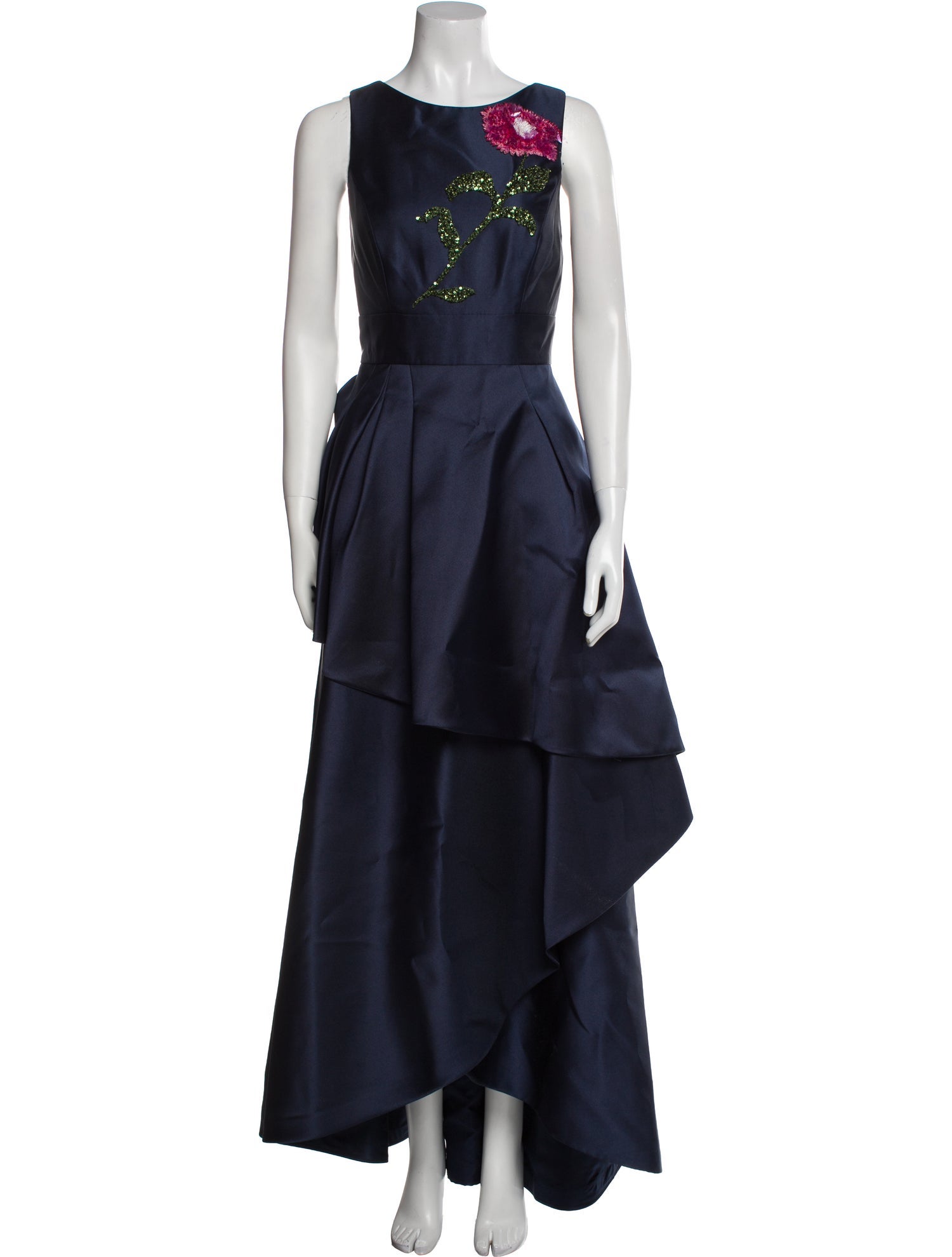 Alfred Sung Scoop Neck Long Dress