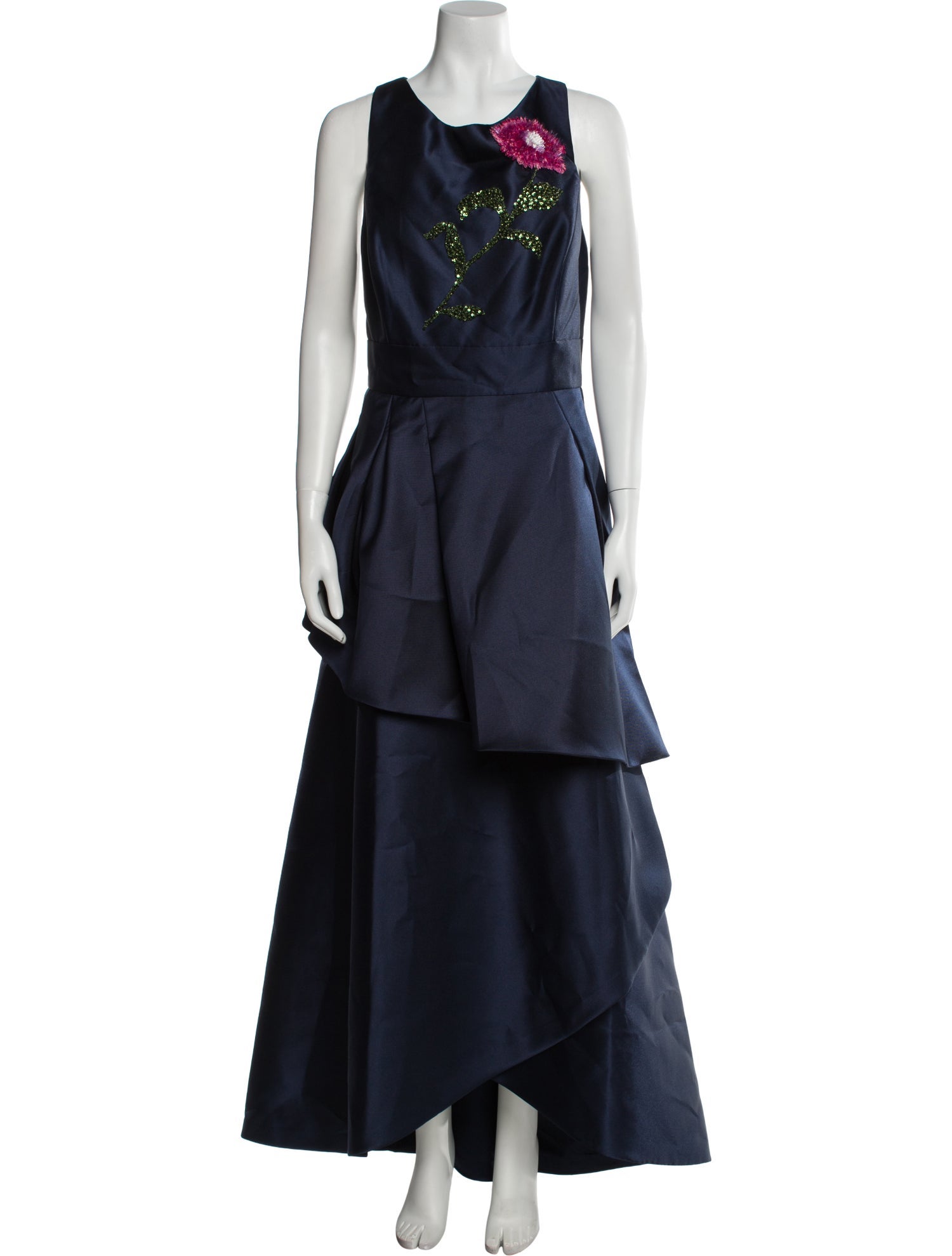 Alfred Sung Scoop Neck Long Dress