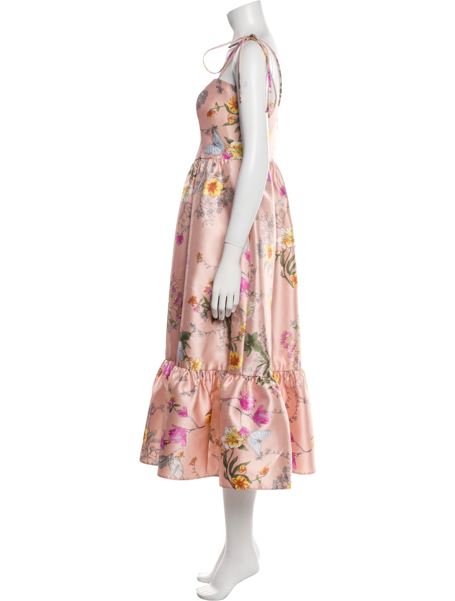 Alfred Sung Floral Print Long Dress w/ Tags