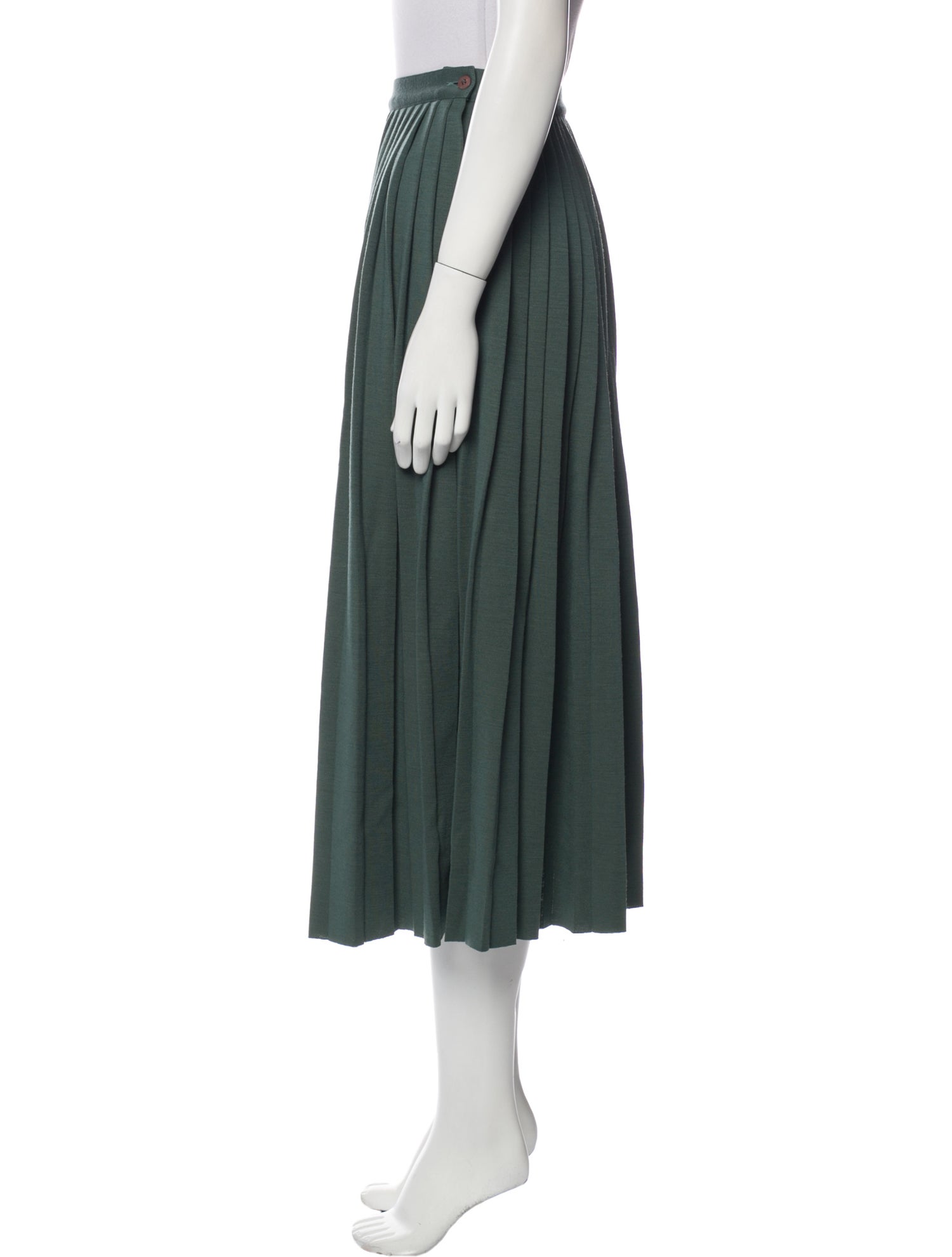 Alfred Sung Virgin Wool Midi Length Skirt