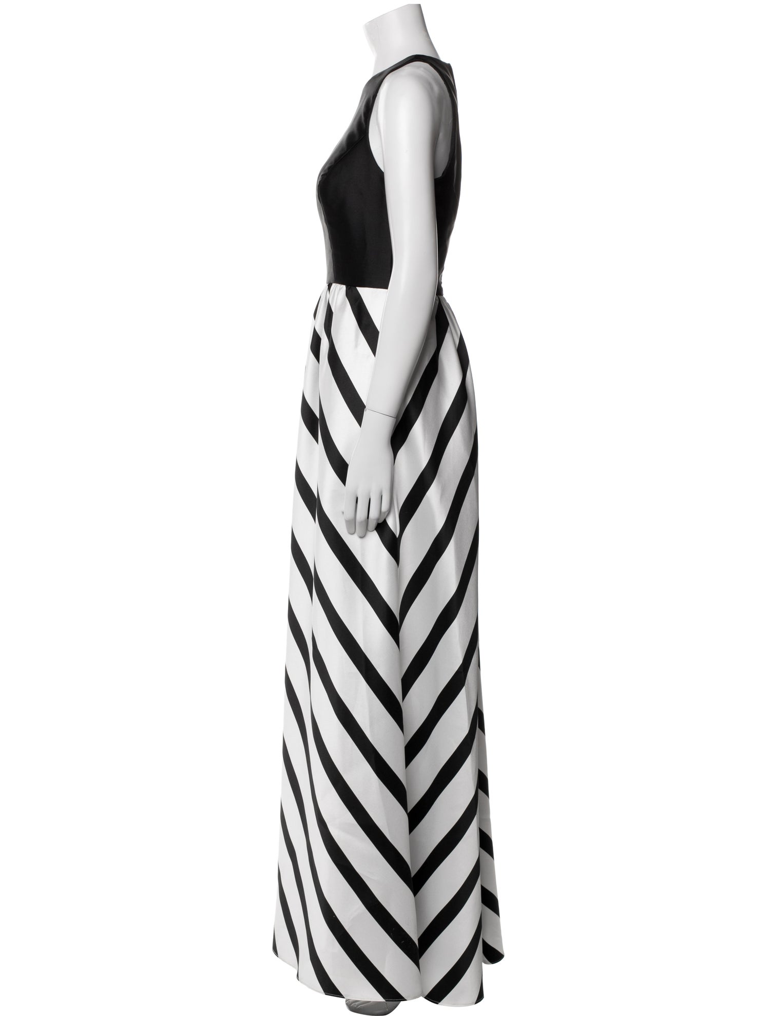 Alfred Sung Striped Long Dress