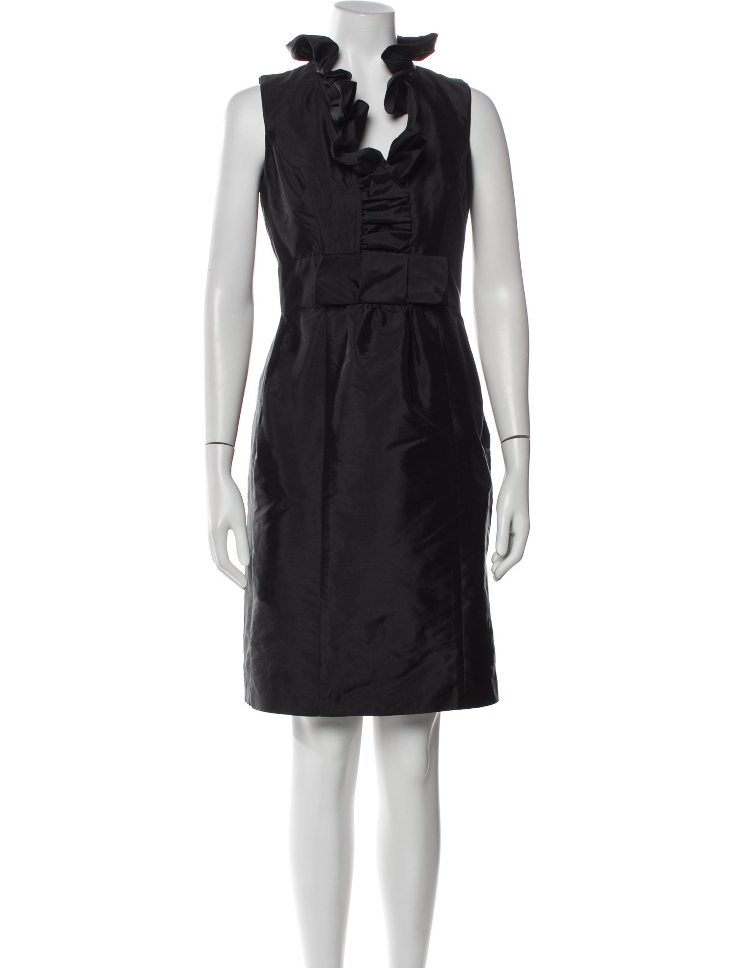 Alfred Sung Mock Neck Knee-Length Dress