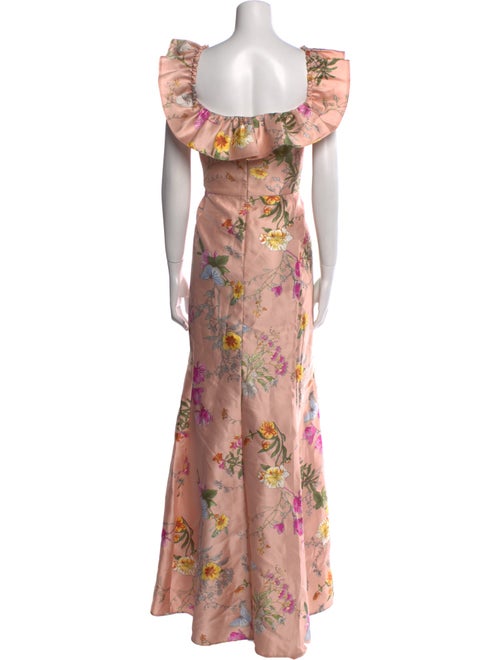 Alfred Sung Floral Print Long Dress