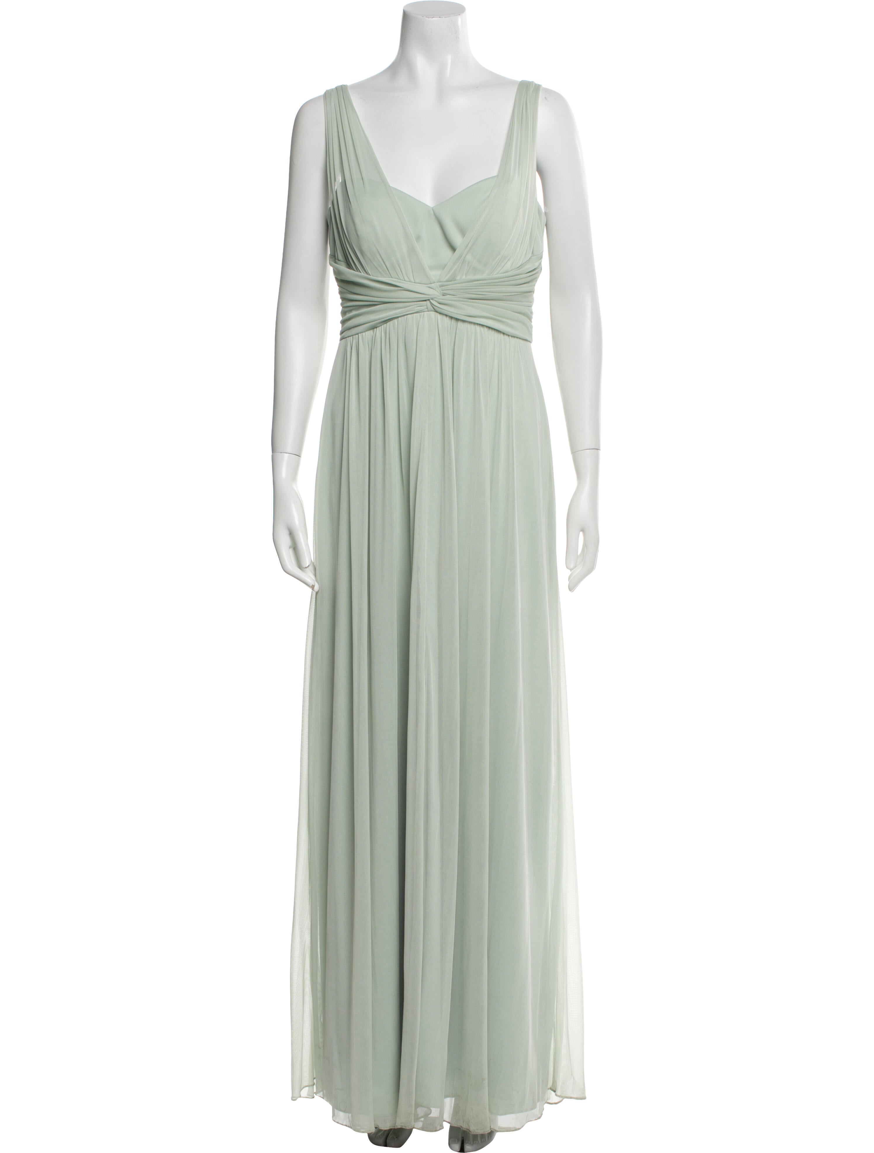 Alfred Sung Square Neckline Long Dress