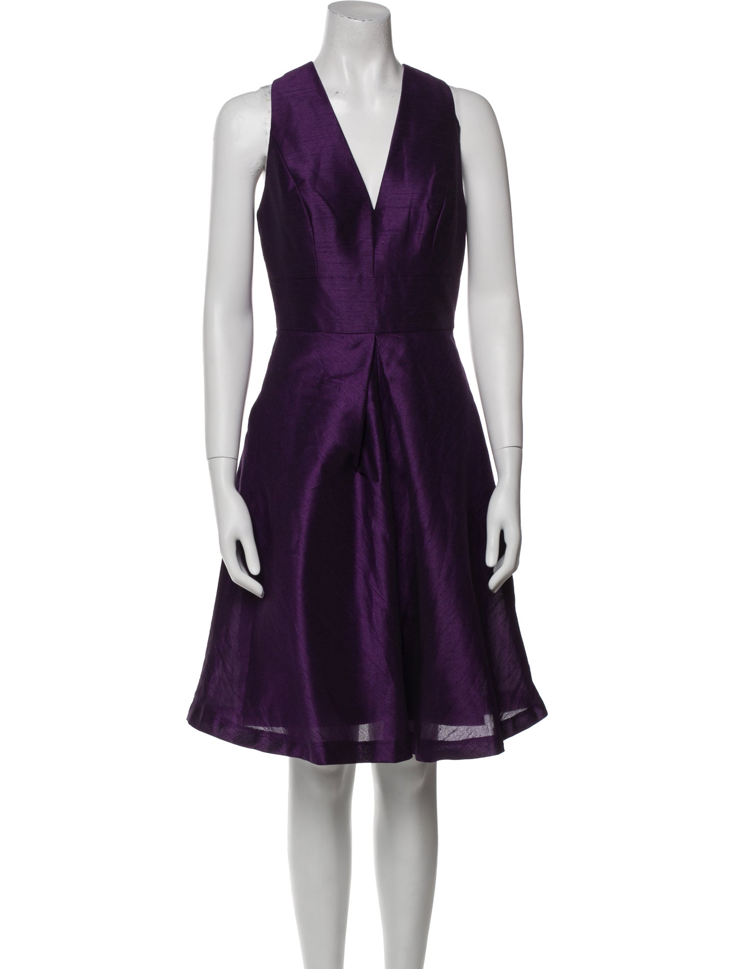 Alfred Sung V-Neck Knee-Length Dress