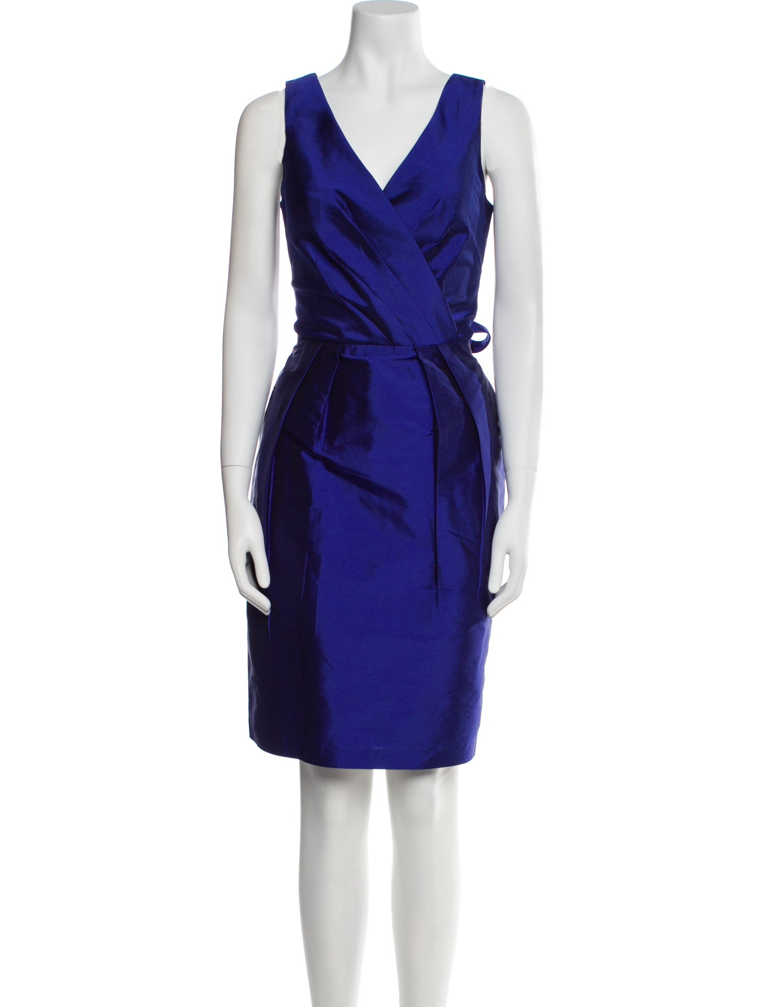 Alfred Sung V-Neck Knee-Length Dress