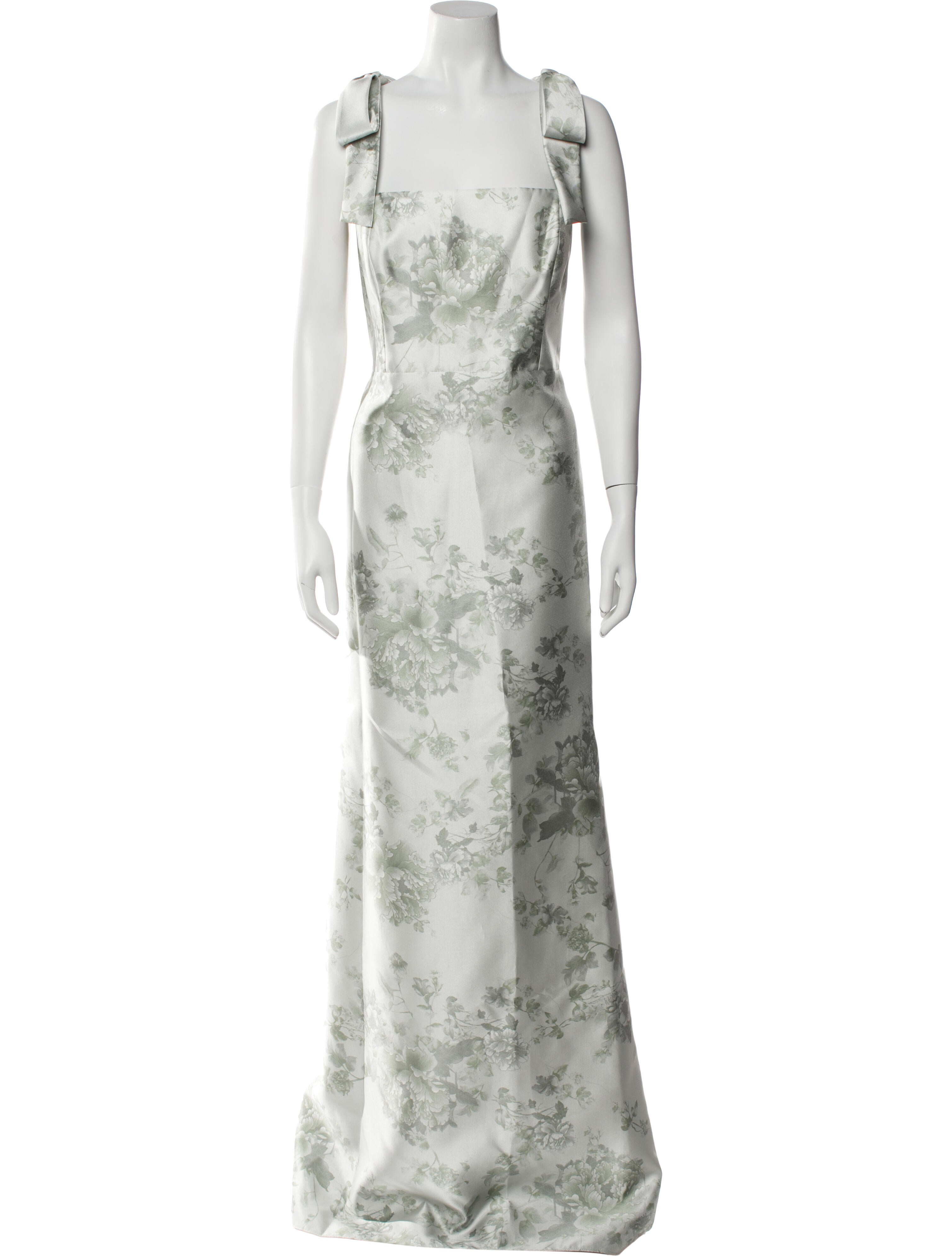 Alfred Sung Floral Print Long Dress