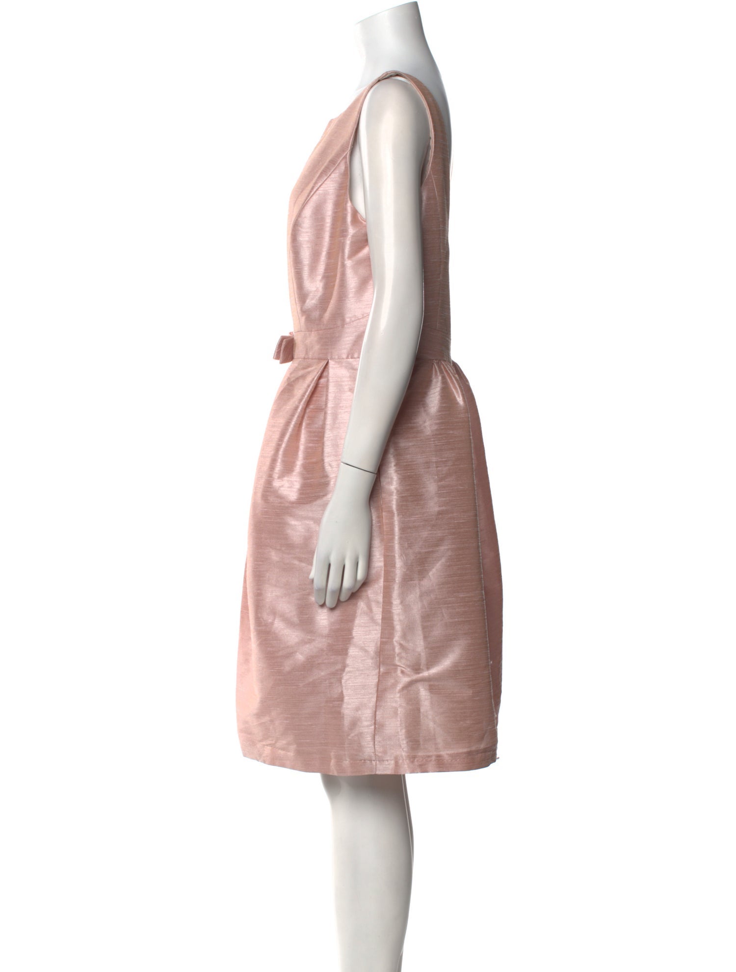 Alfred Sung Bateau Neckline Knee-Length Dress