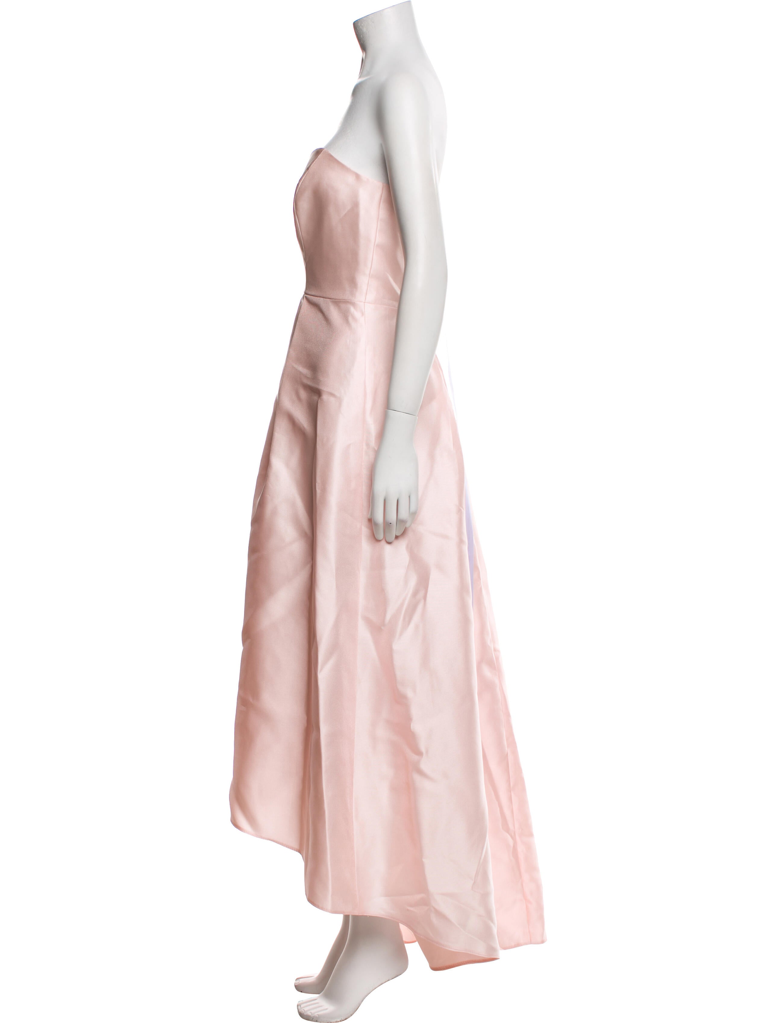 Alfred Sung Strapless Midi Length Dress