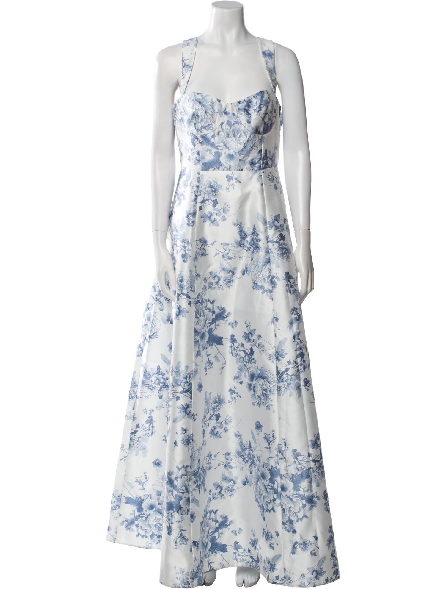 Alfred Sung Floral Print Long Dress