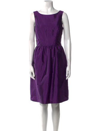 Alfred Sung Scoop Neck Knee-Length Dress