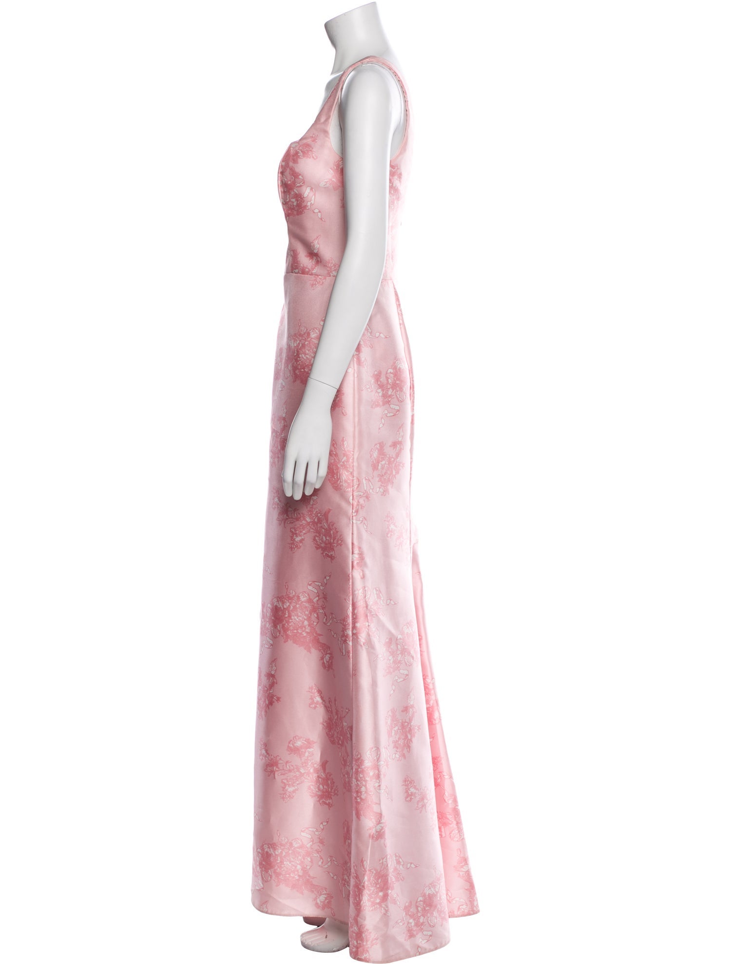 Alfred Sung Floral Print Long Dress