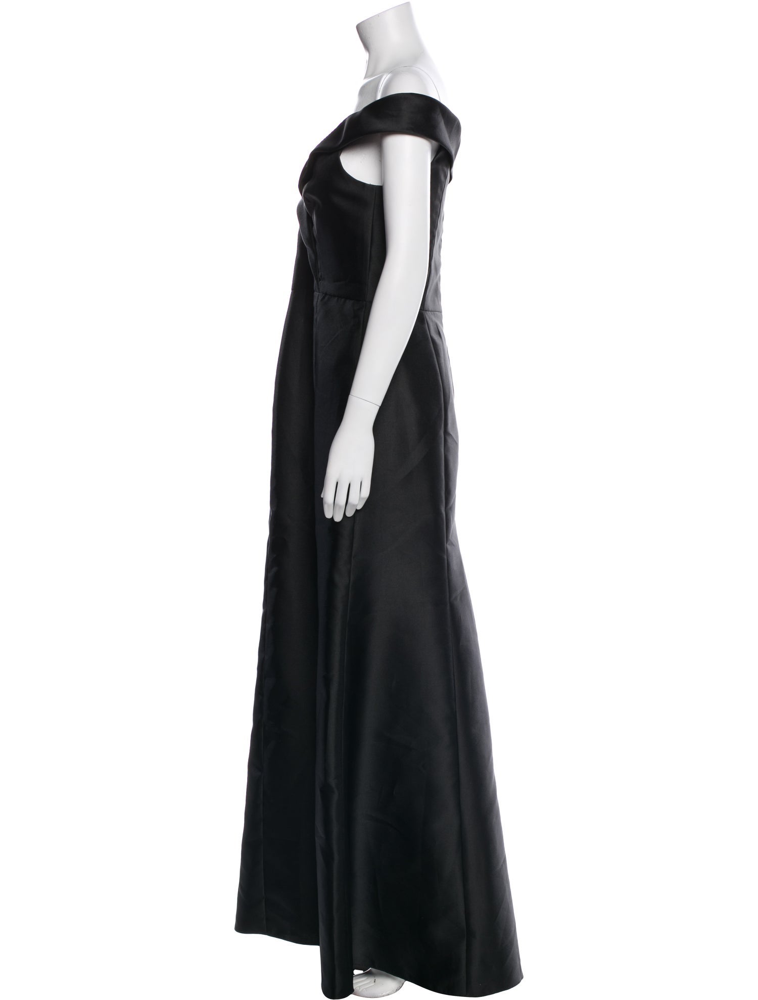 Alfred Sung Off-The-Shoulder Long Dress