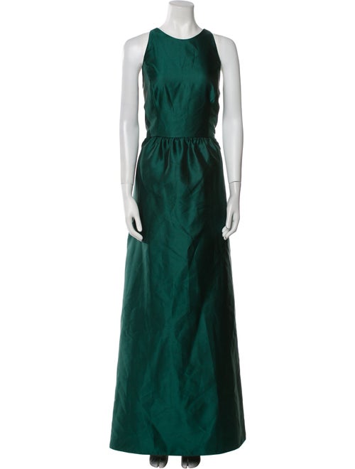 Alfred Sung Crew Neck Long Dress