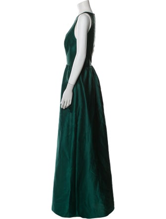 Alfred Sung Crew Neck Long Dress