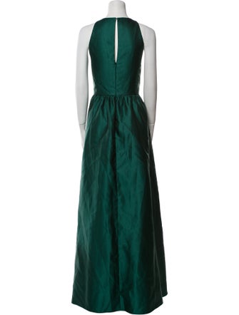 Alfred Sung Crew Neck Long Dress