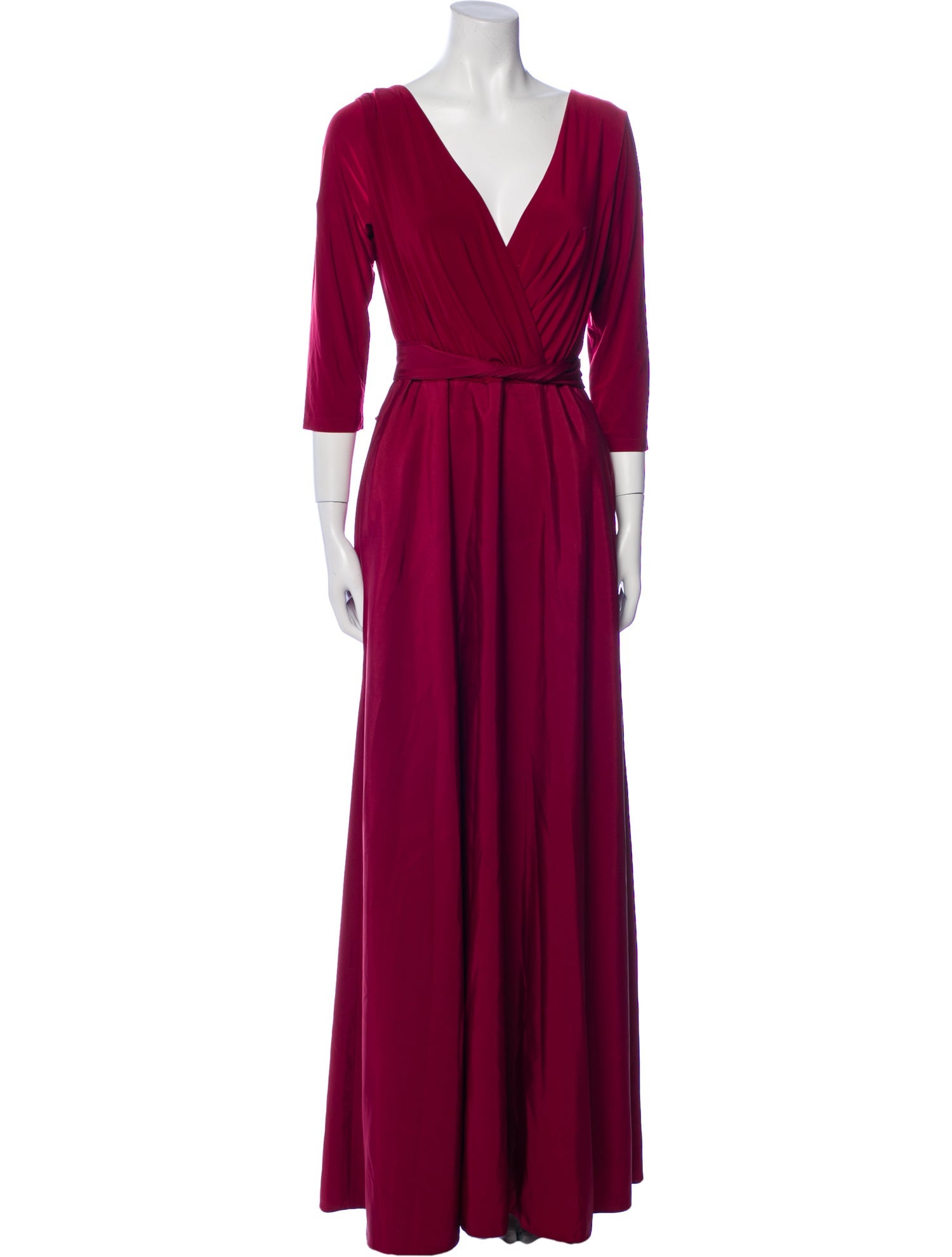 Alfred Sung V-Neck Long Dress