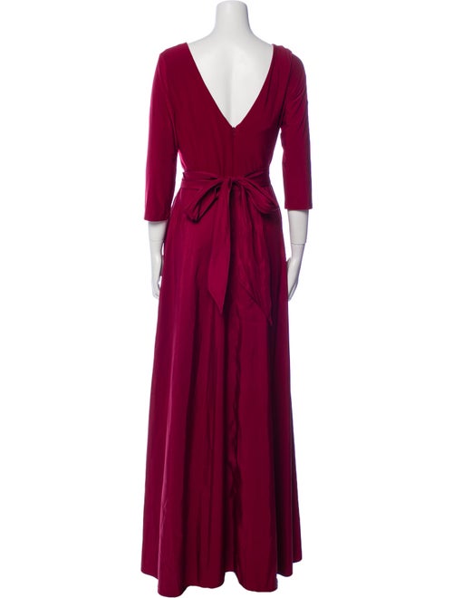 Alfred Sung V-Neck Long Dress