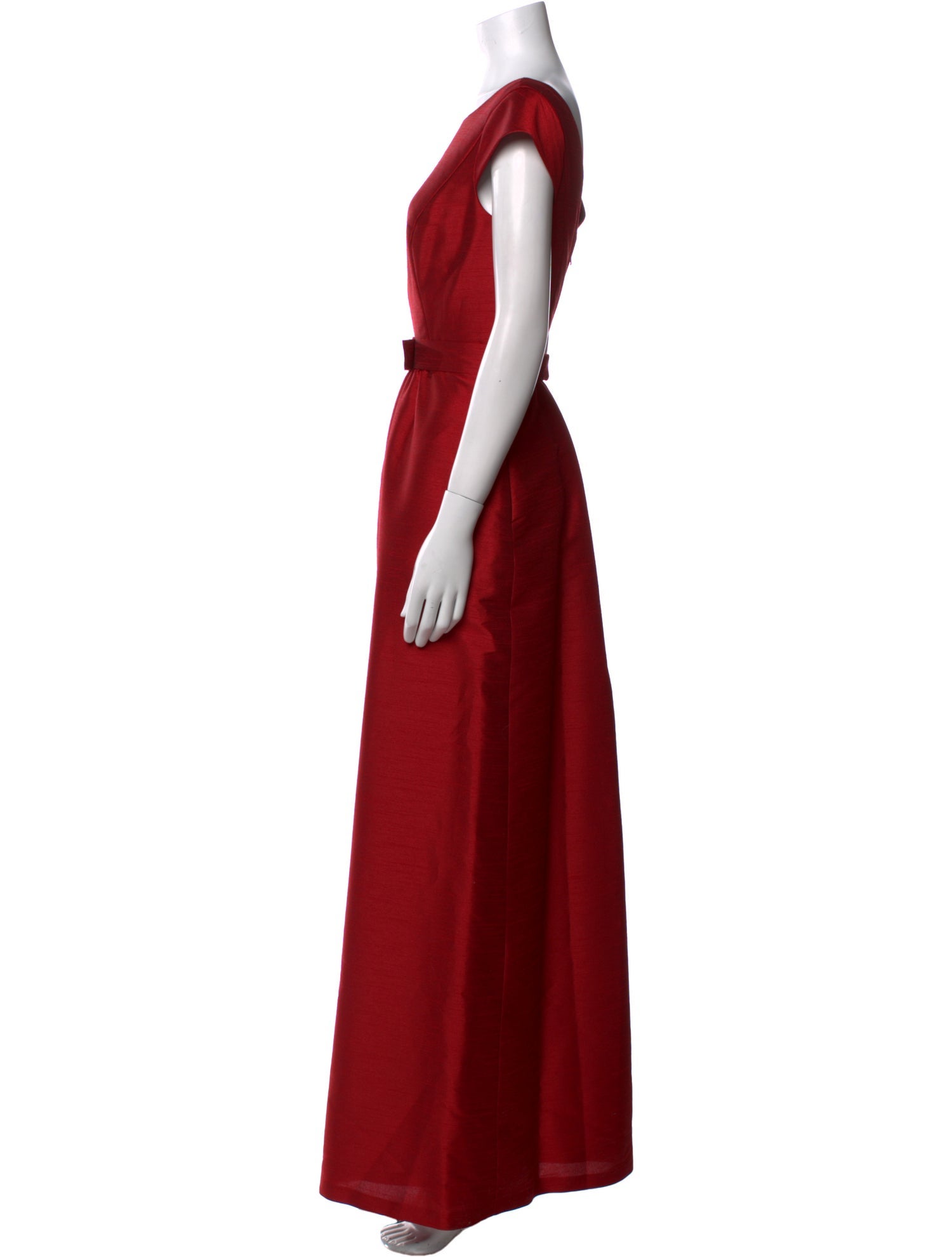Alfred Sung Bateau Neckline Long Dress