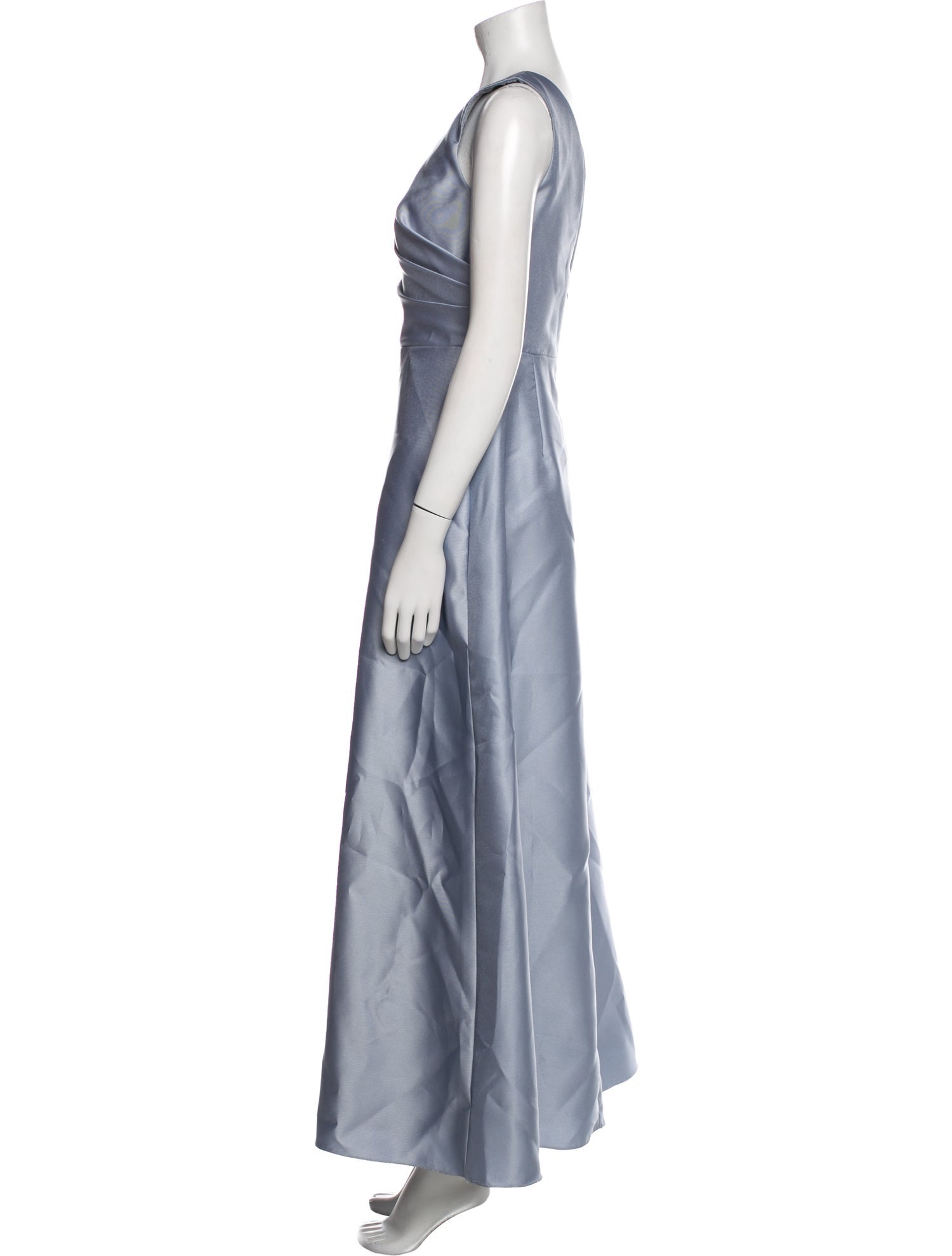 Alfred Sung Bateau Neckline Long Dress