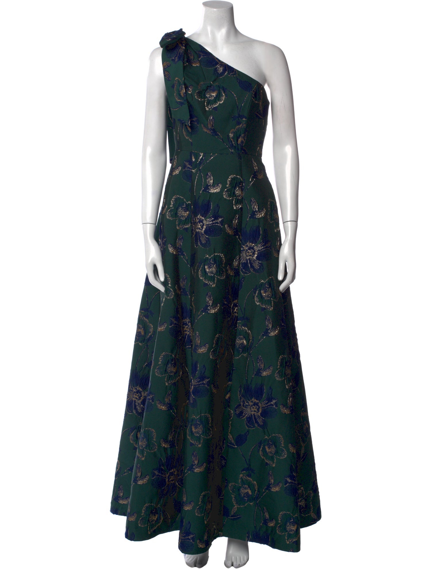 Alfred Sung Floral Print Long Dress