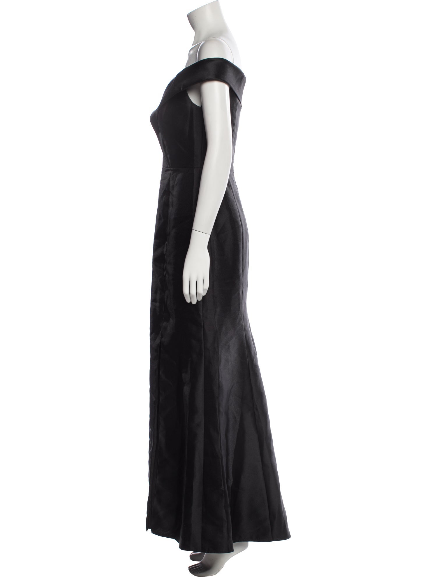 Alfred Sung Off-The-Shoulder Long Dress