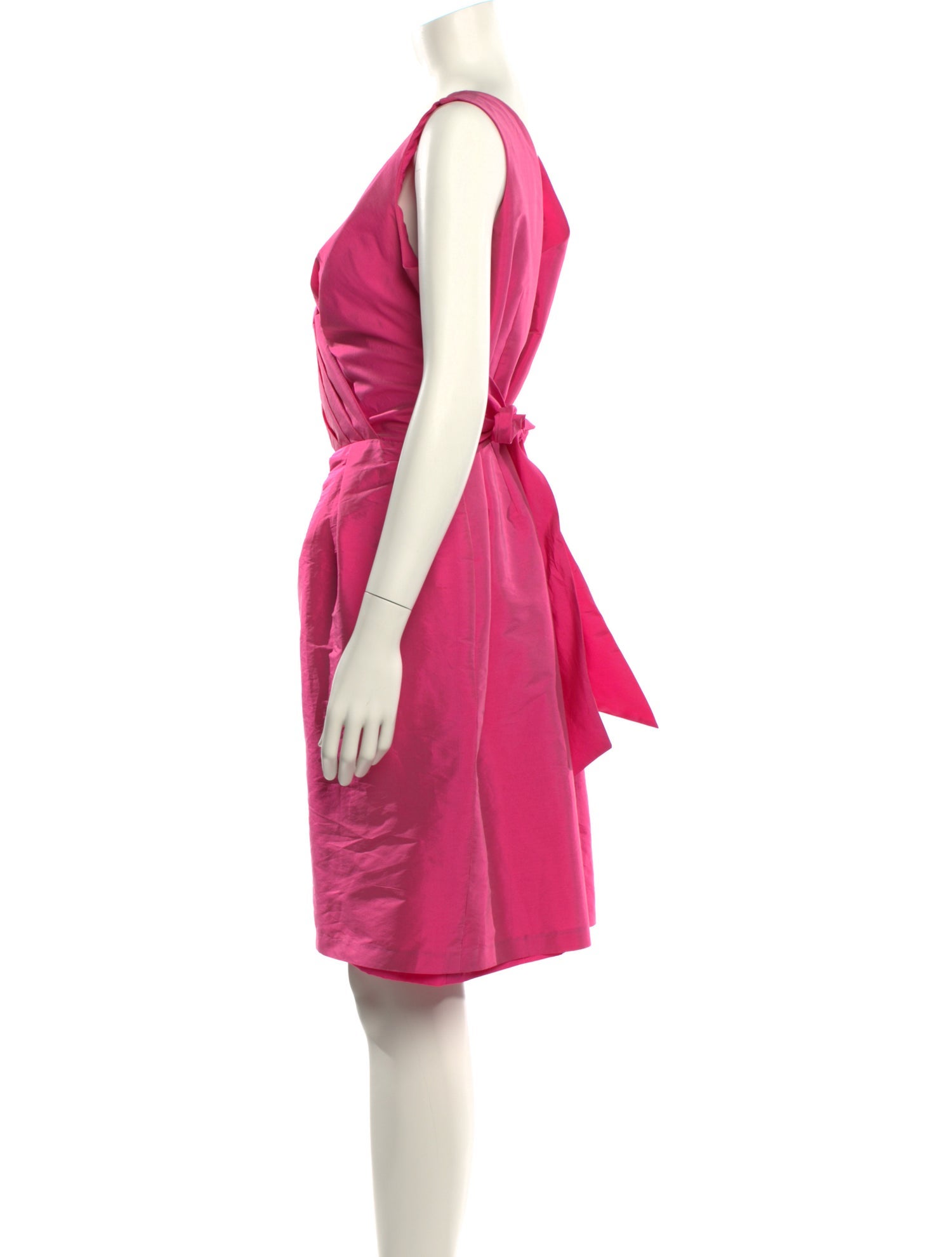 Alfred Sung V-Neck Knee-Length Dress