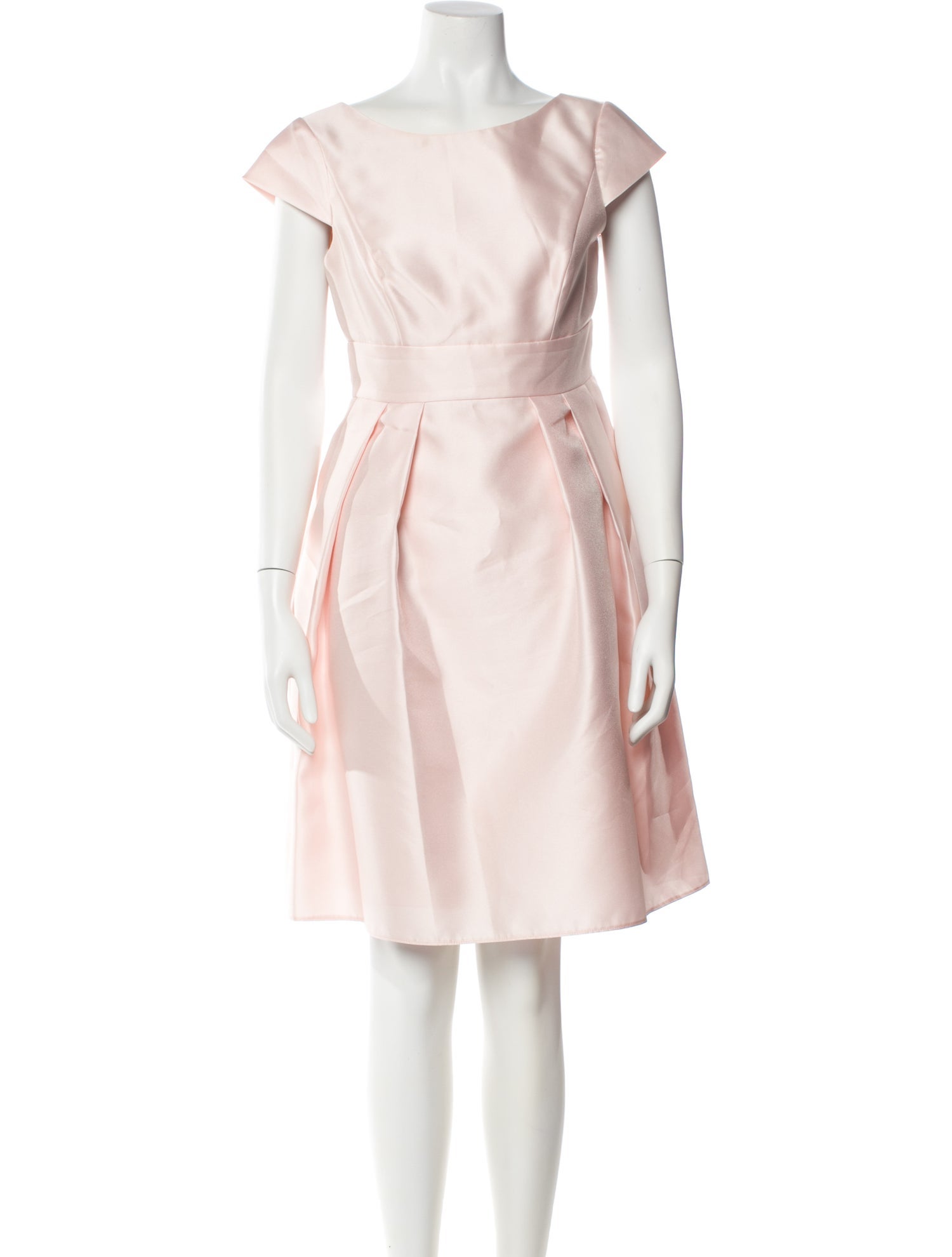 Alfred Sung Bateau Neckline Knee-Length Dress