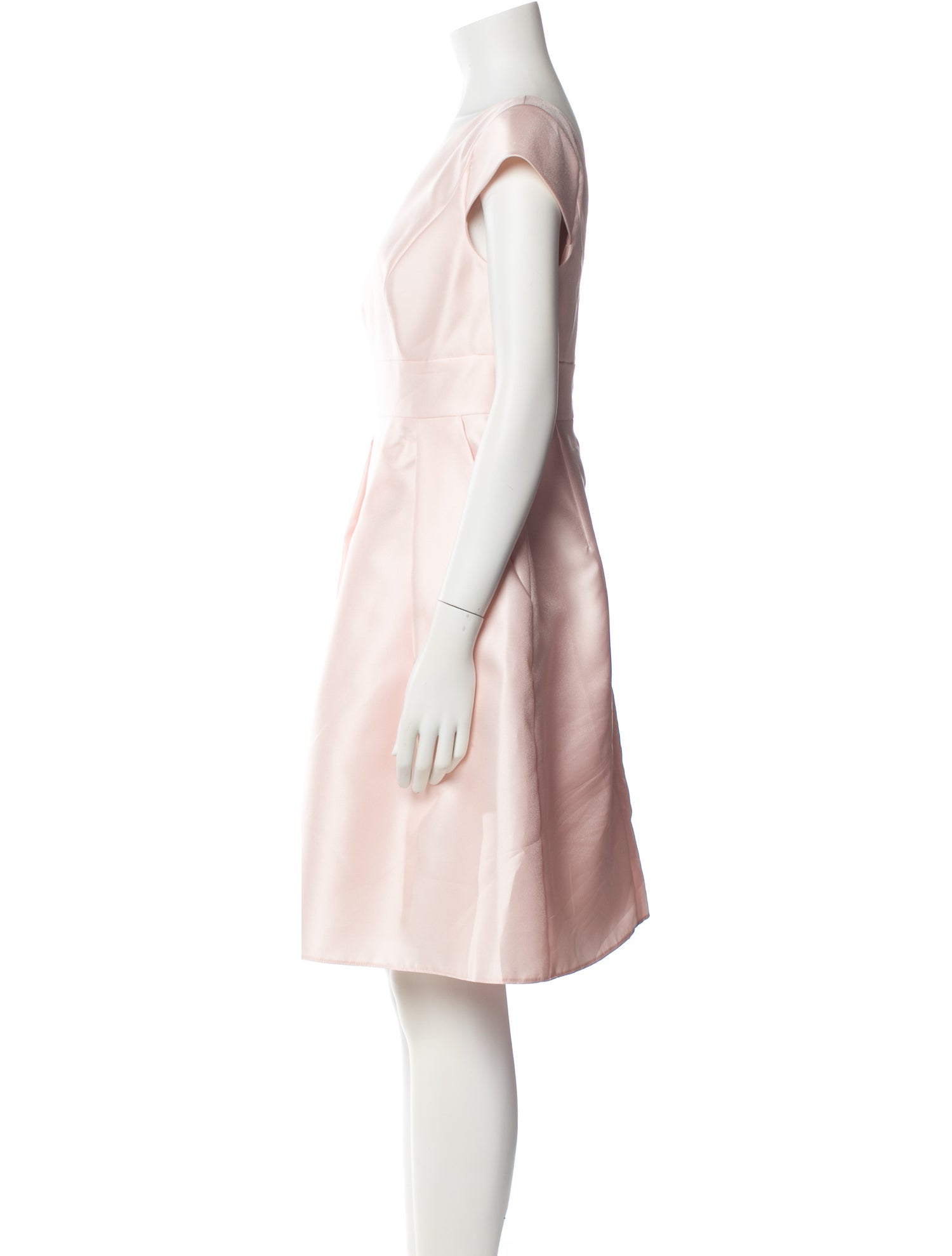 Alfred Sung Bateau Neckline Knee-Length Dress