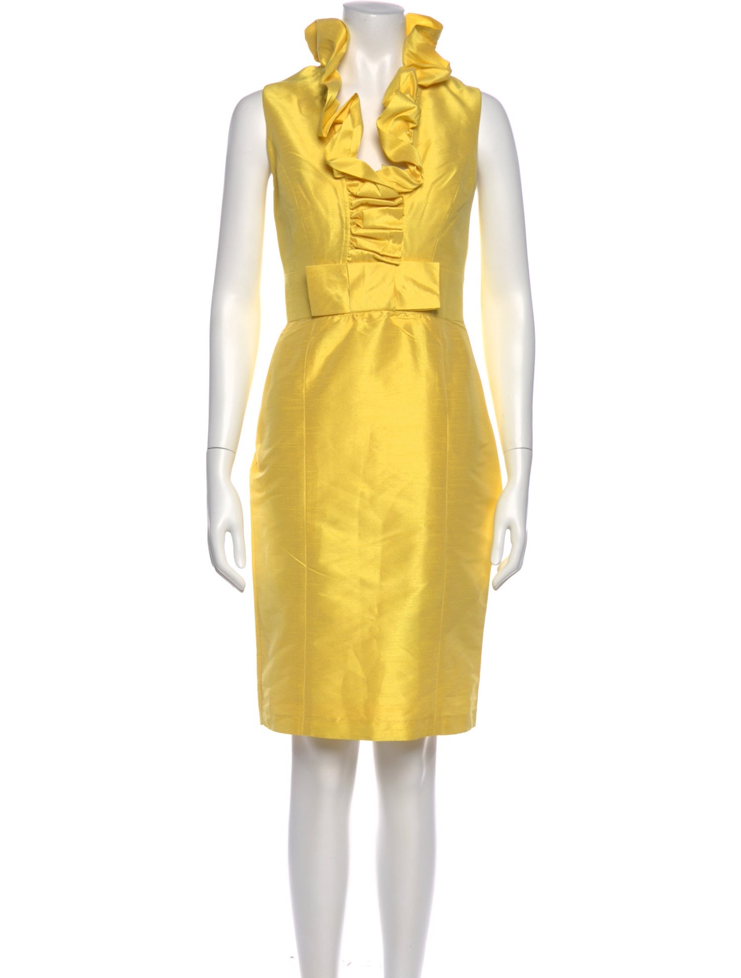 Alfred Sung Mock Neck Knee-Length Dress