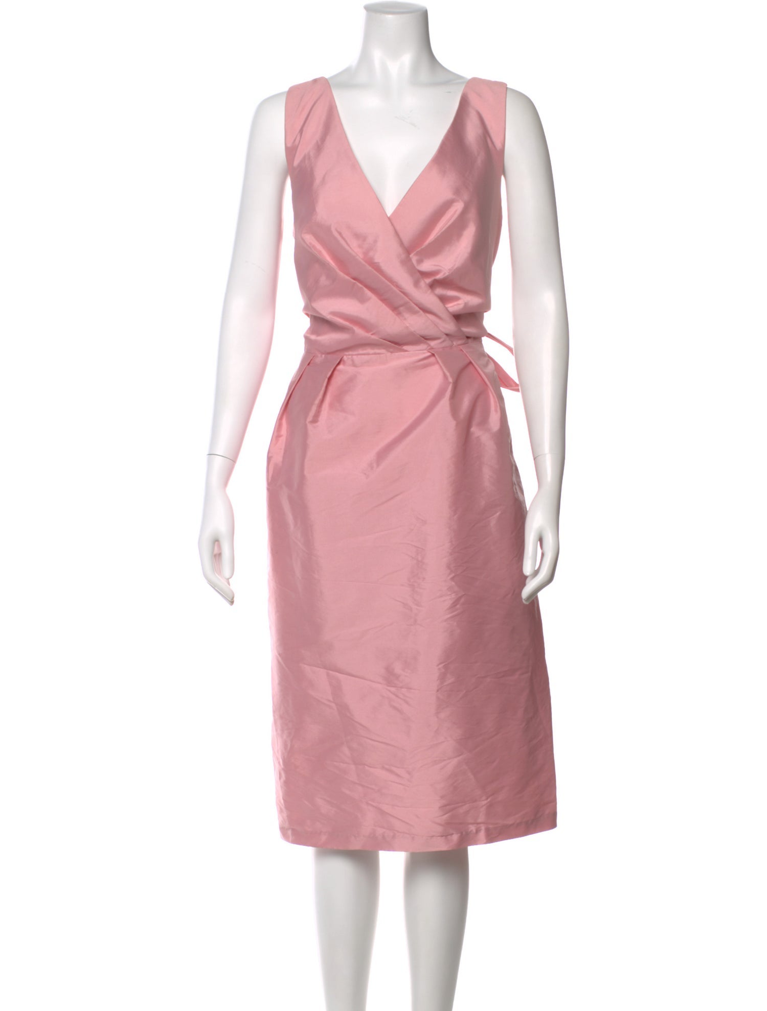 Alfred Sung V-Neck Midi Length Dress