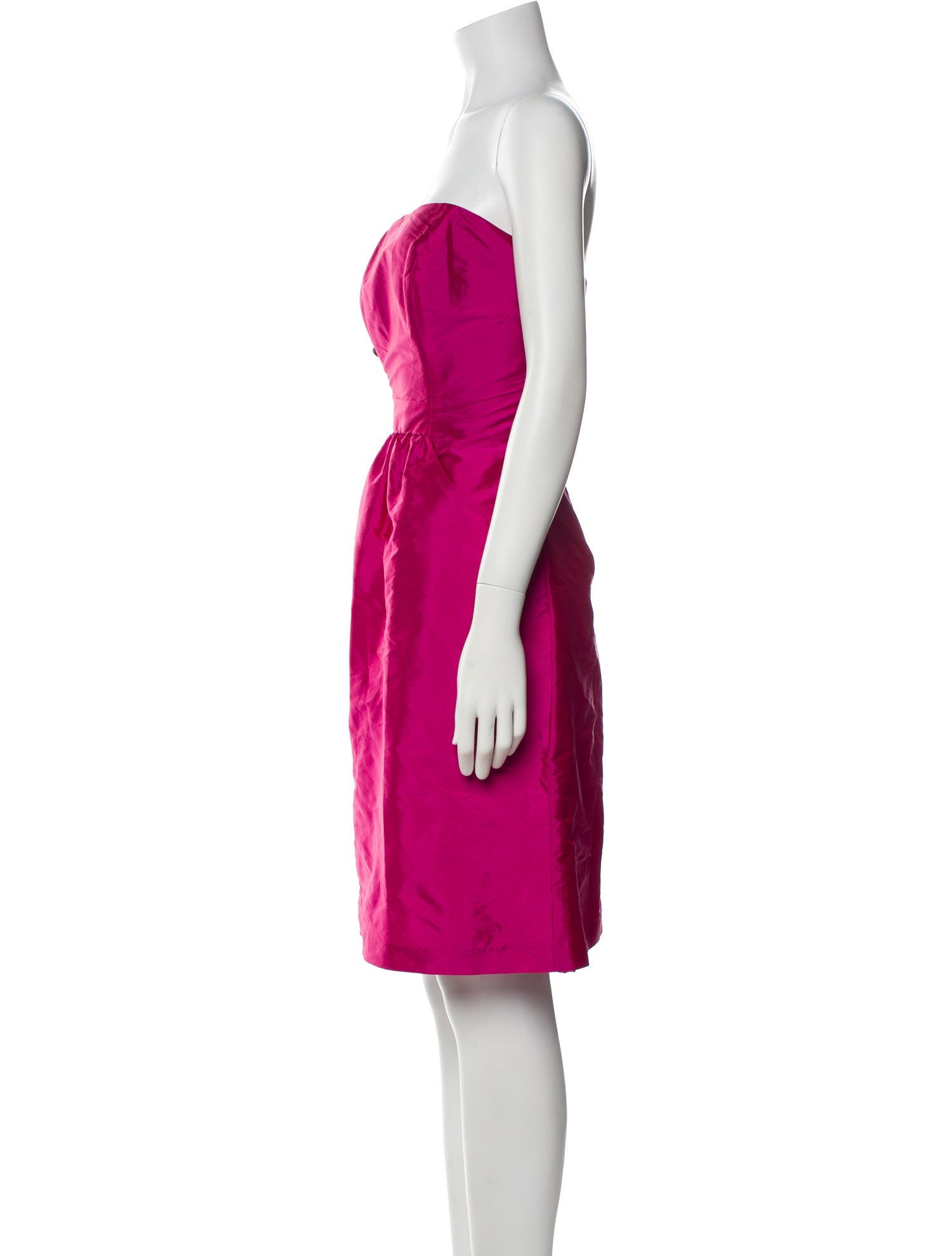 Alfred Sung Strapless Midi Length Dress