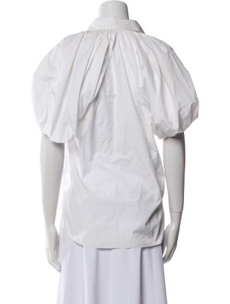 ASHLYN Short Sleeve Button-Up Top