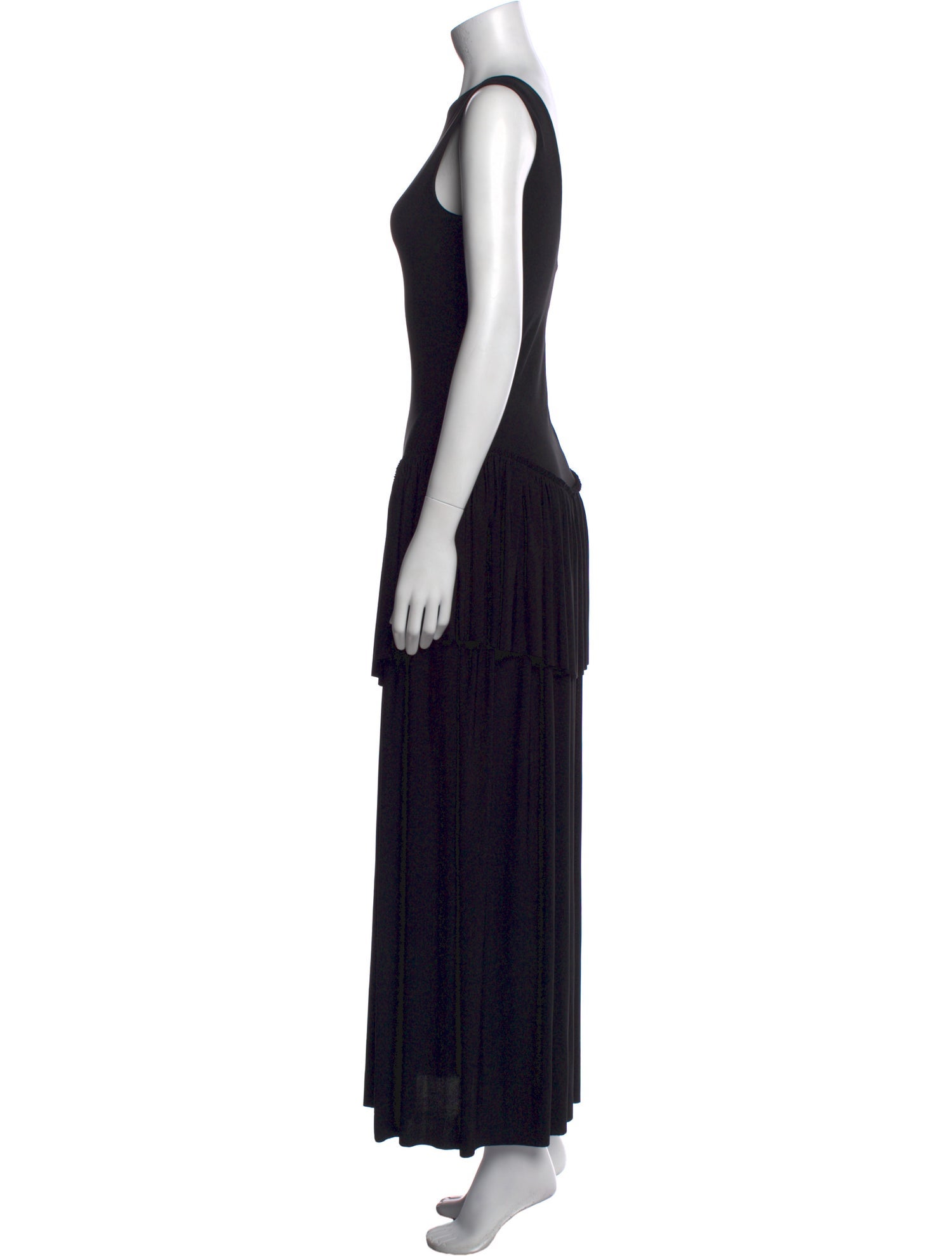 ASHLYN Bateau Neckline Long Dress
