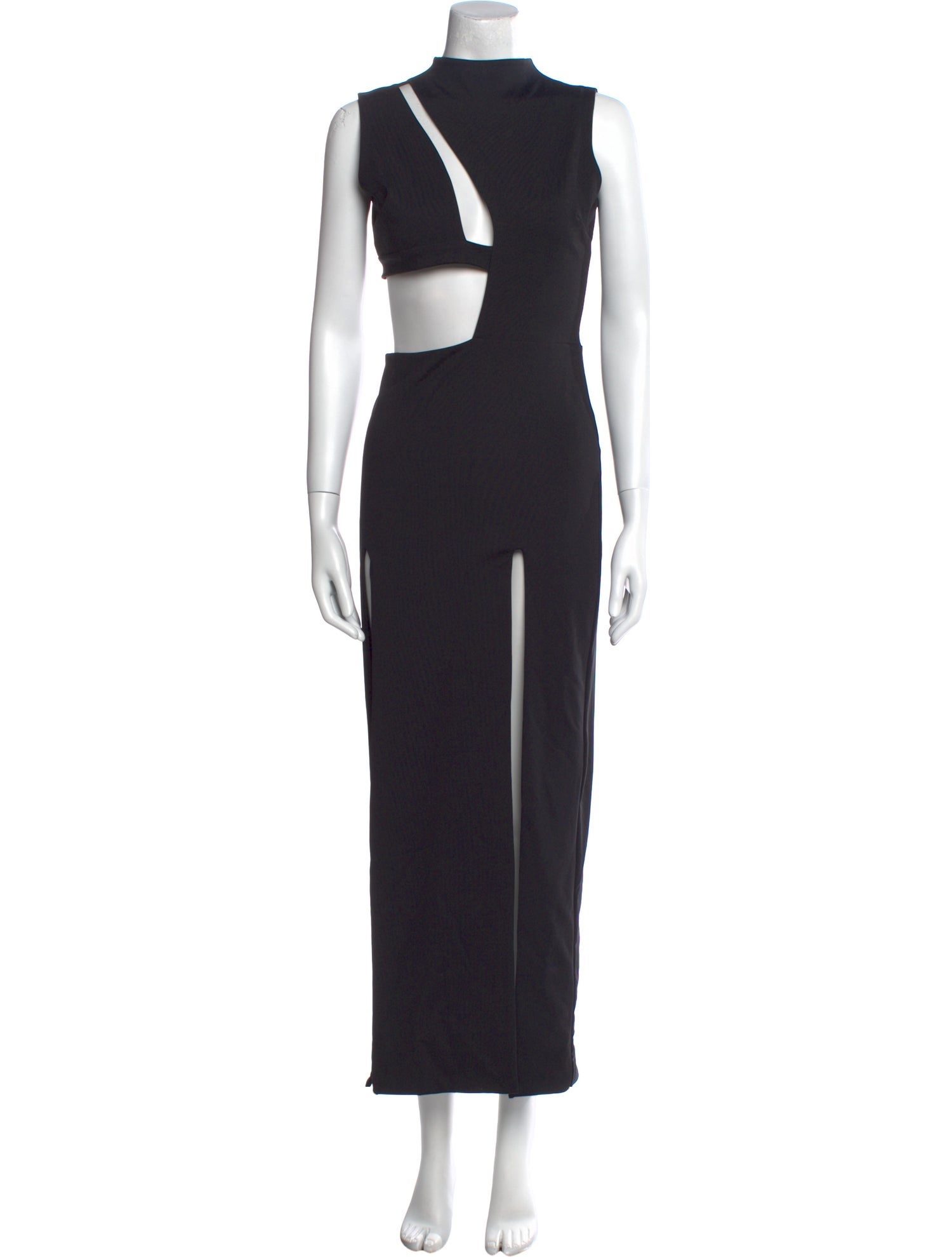 ASHLYN Mock Neck Long Dress